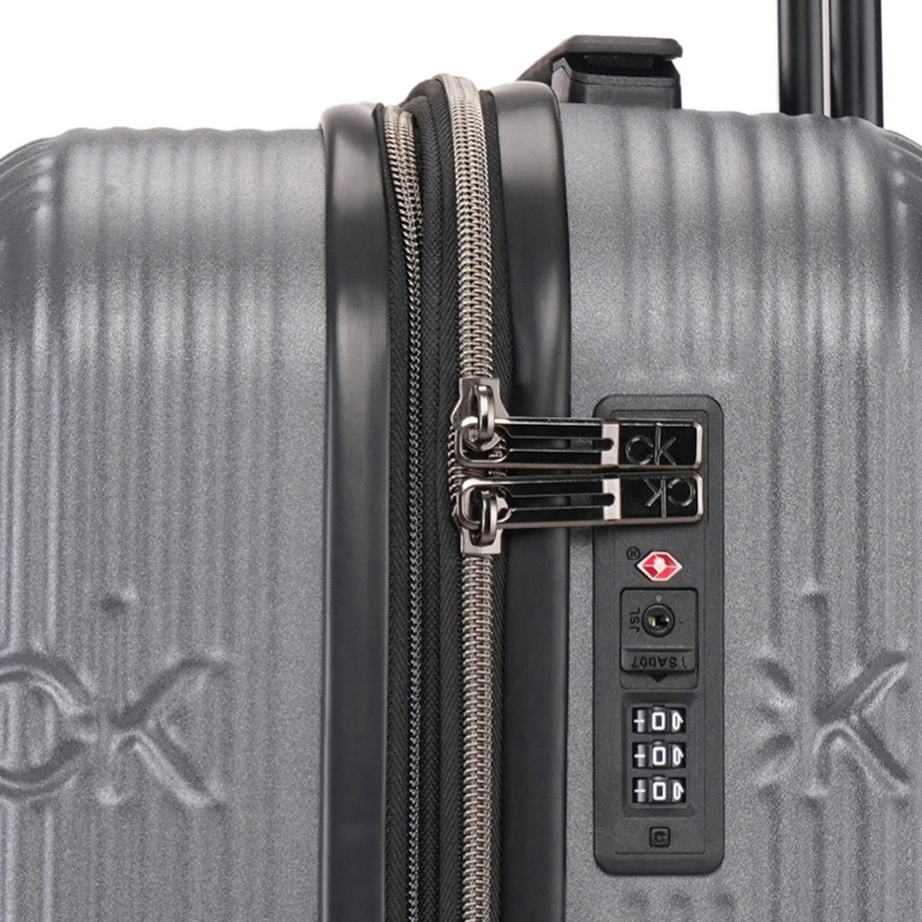 Calvin Klein Textured Hardcase Trolley Bag with Retractable Handle-travel-luggagesandbags-luggage-image-8