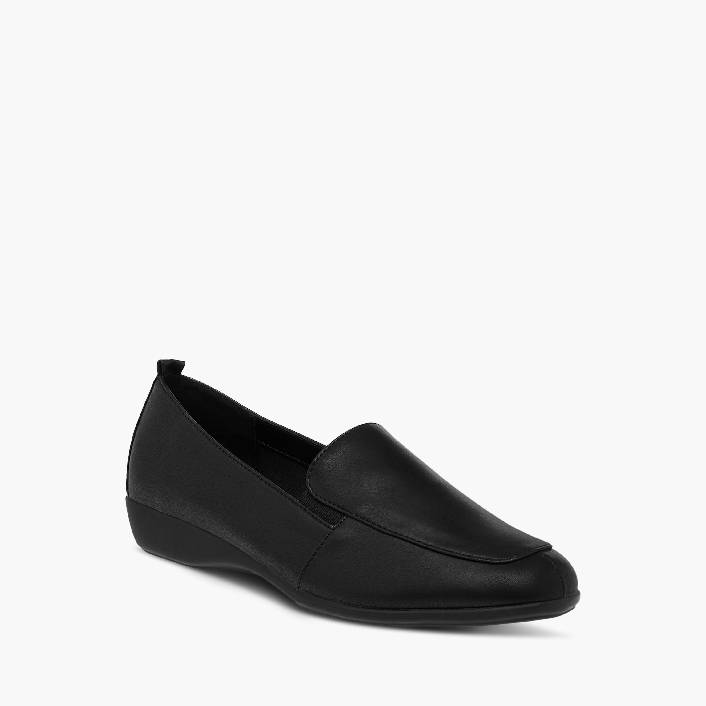 Le Confort Solid Slip-On Loafers with Pull Tabs-women-shoes-flats-loafers-image-2
