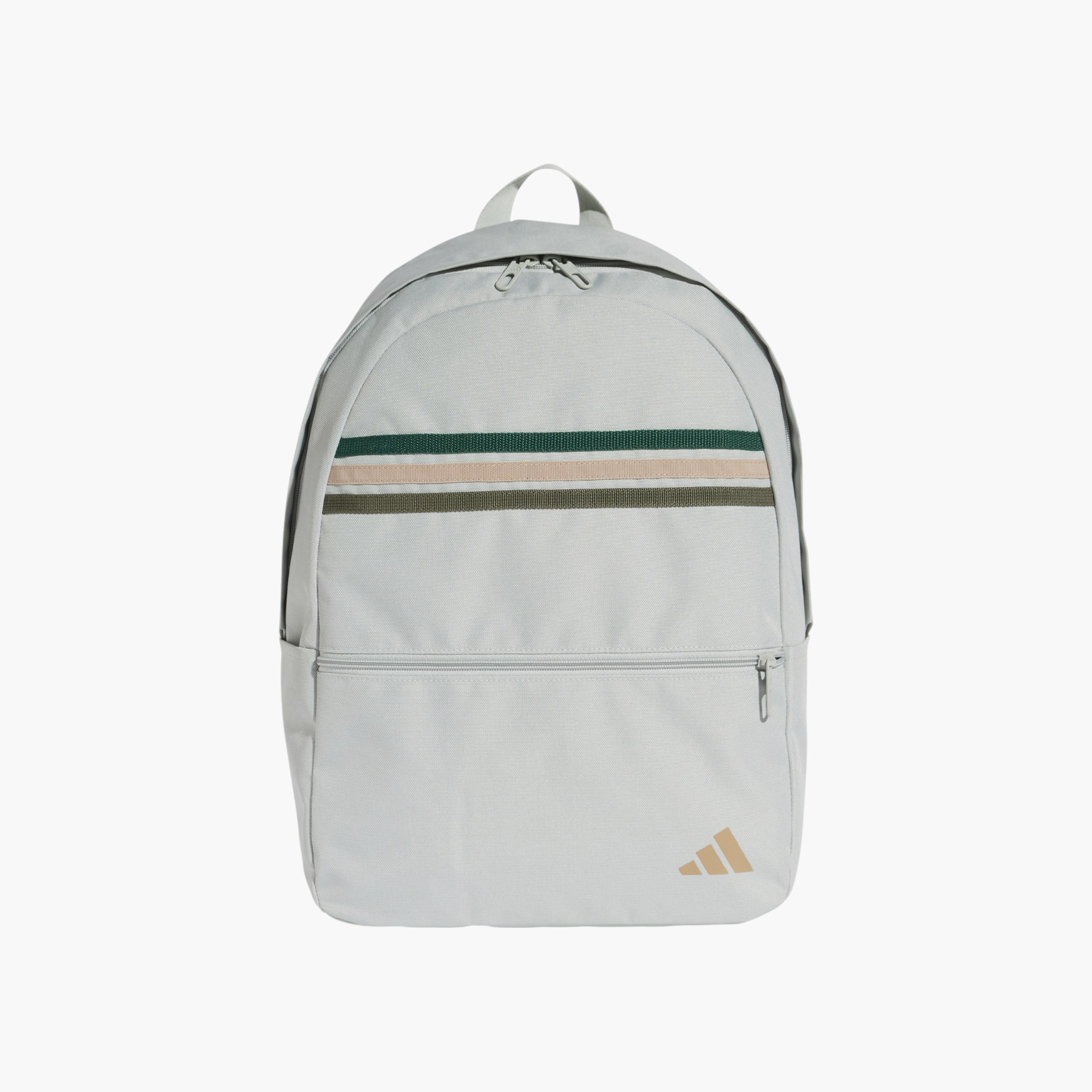 adidas Logo Print School Backpack with Adjustable Straps and Zip Closure-school-bagsandbackpacks-backpacks-image-1