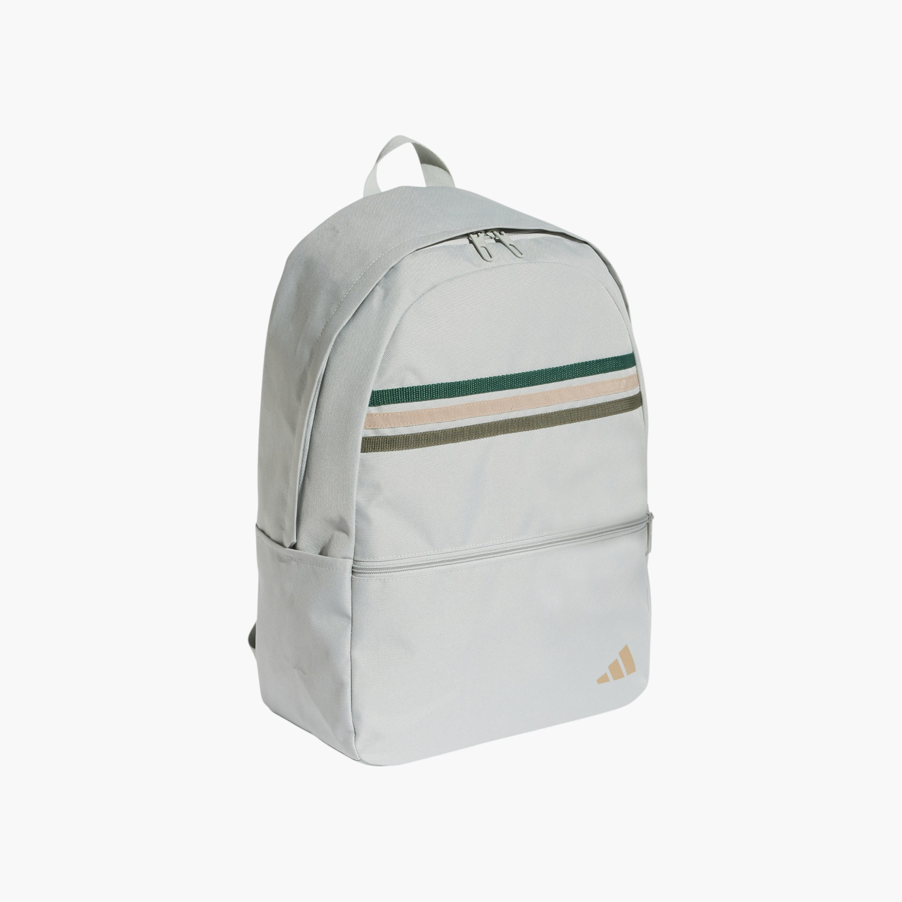 adidas Logo Print School Backpack with Adjustable Straps and Zip Closure-school-bagsandbackpacks-backpacks-image-2