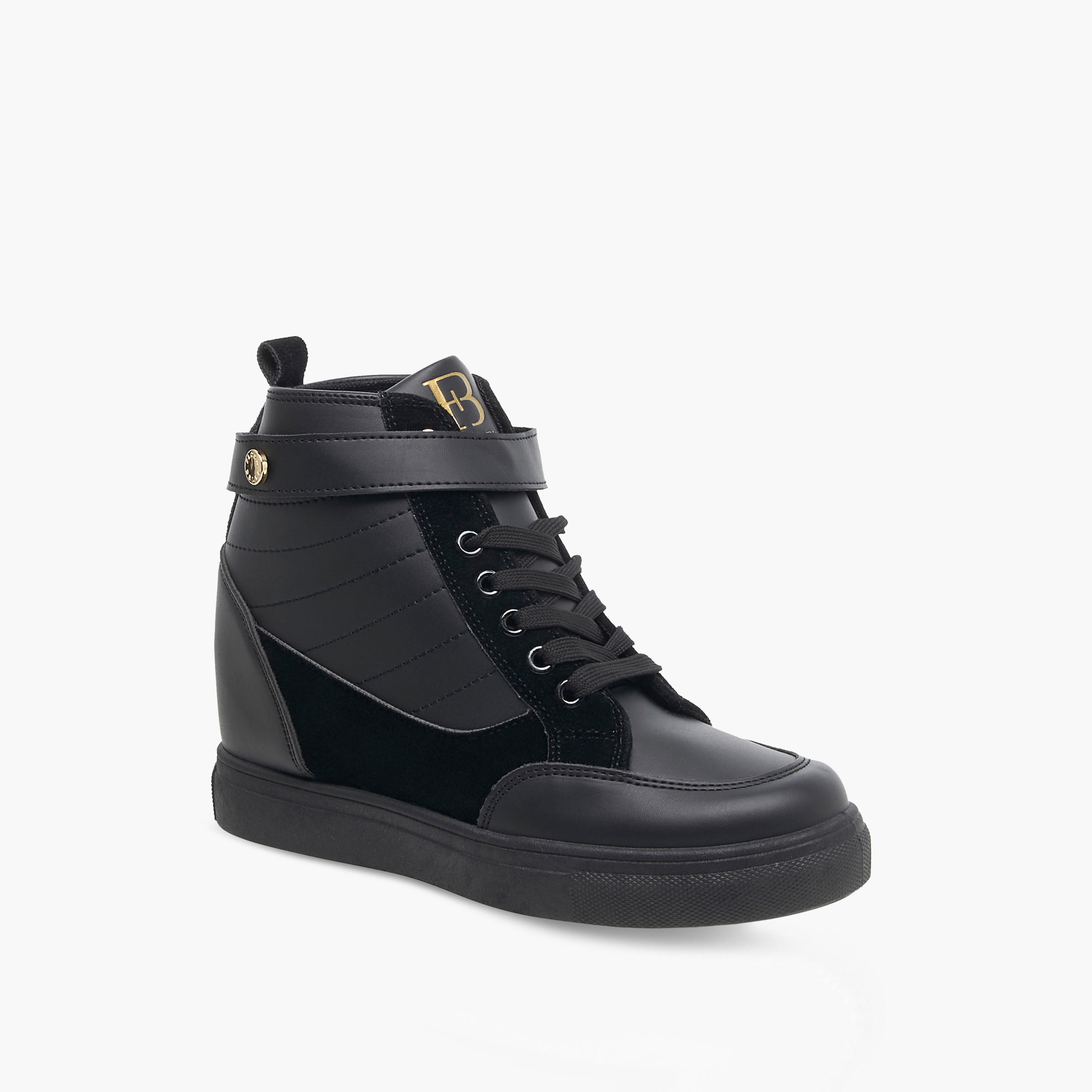 Flora Bella Panelled Sneakers with Hook and Loop Closure-women-shoes-sneakers-image-2