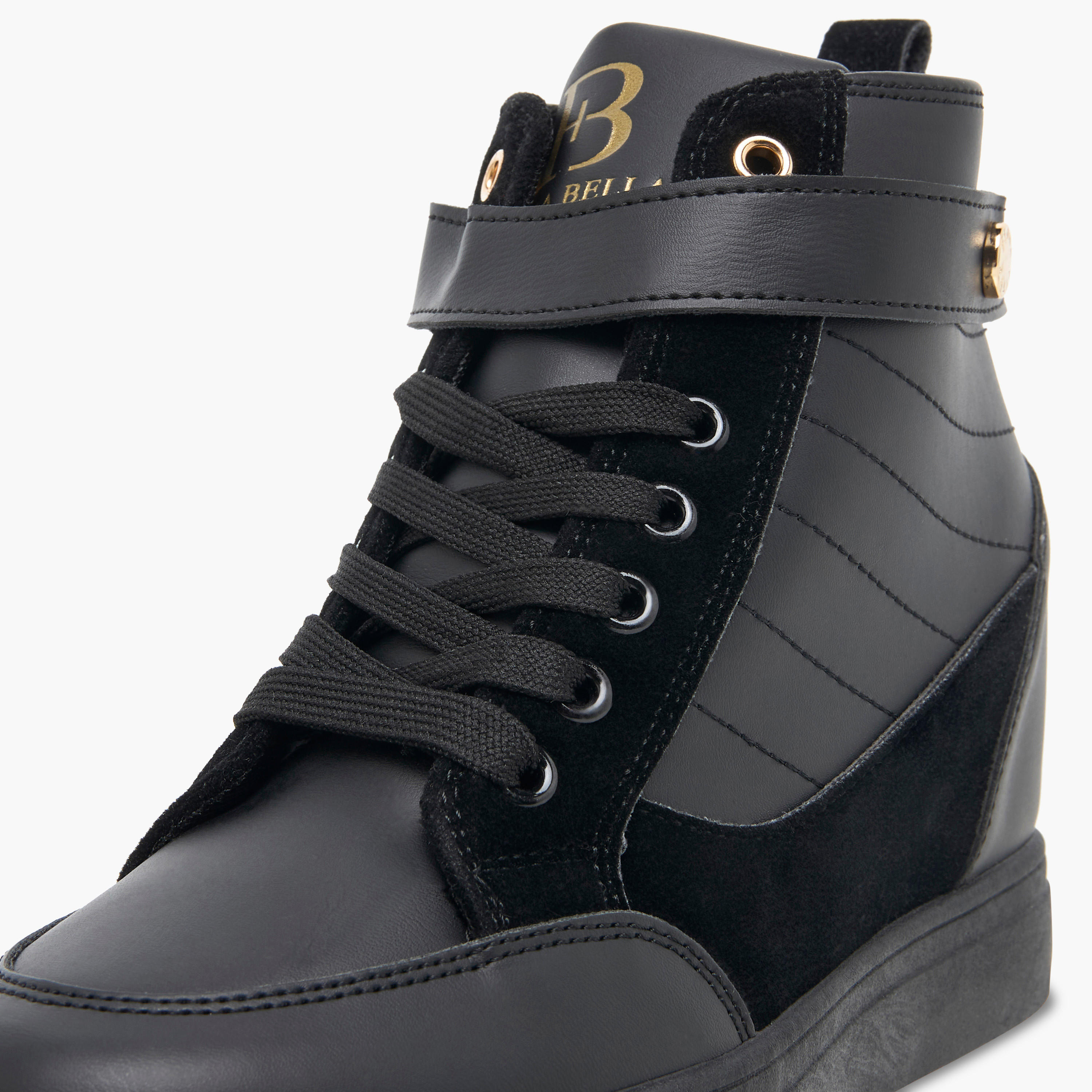 Flora Bella Panelled Sneakers with Hook and Loop Closure-women-shoes-sneakers-image-4