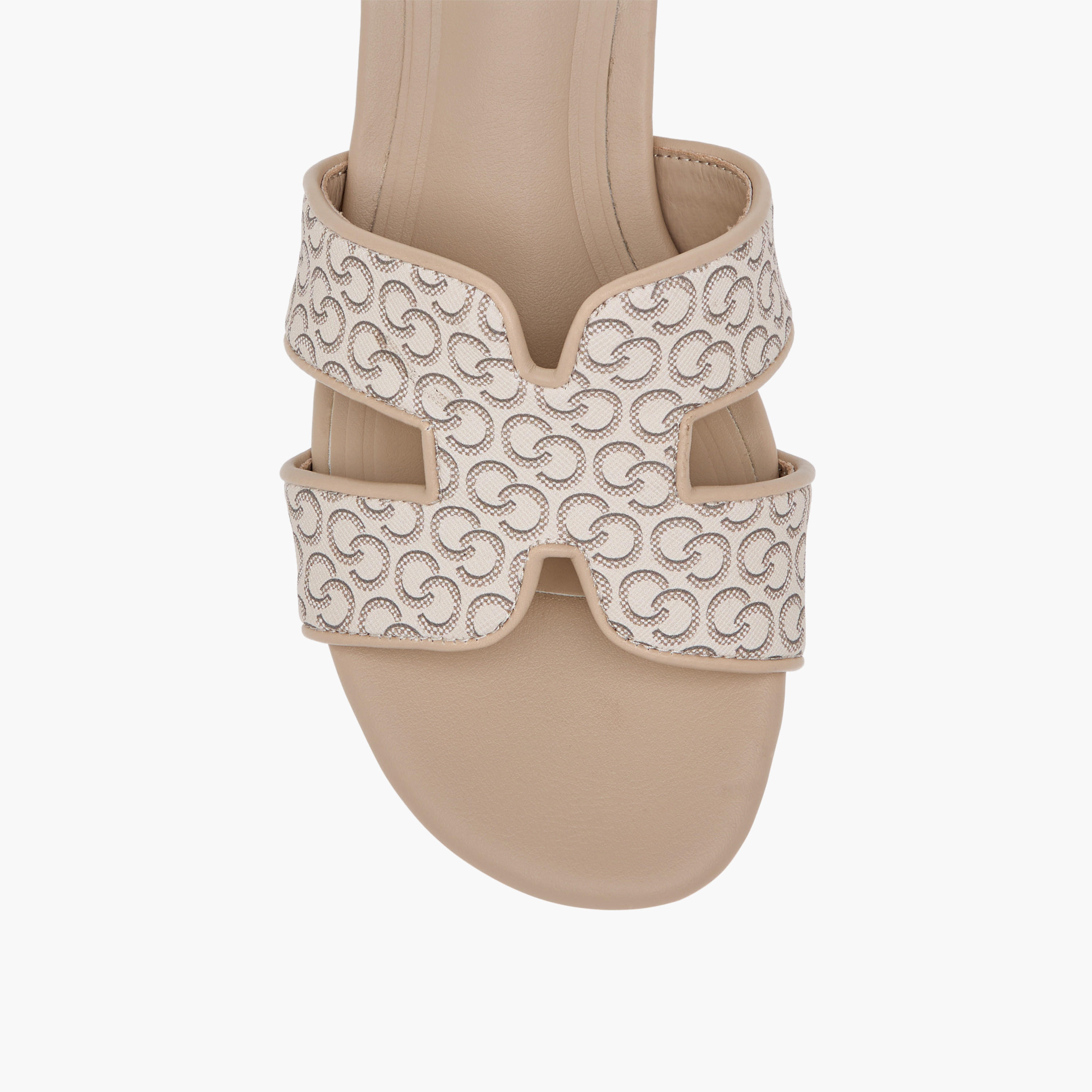 Celeste Women's Monogram Print Slip-On Sandals with Block Heels-women-shoes-sandals-heeled-image-4