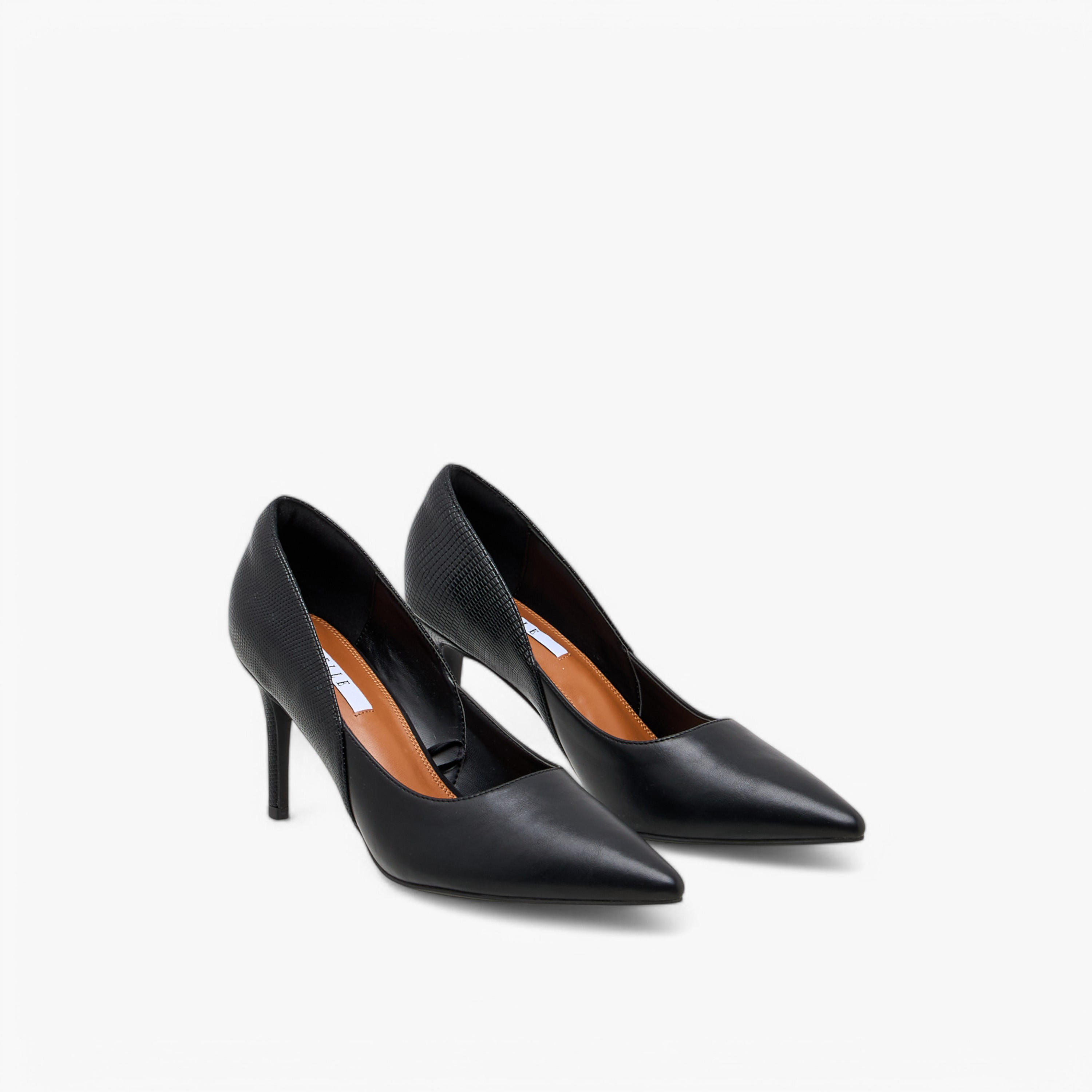 Elle Women's Solid Pointed Toe Pumps with Stilettos Heels-women-shoes-heels-image-1