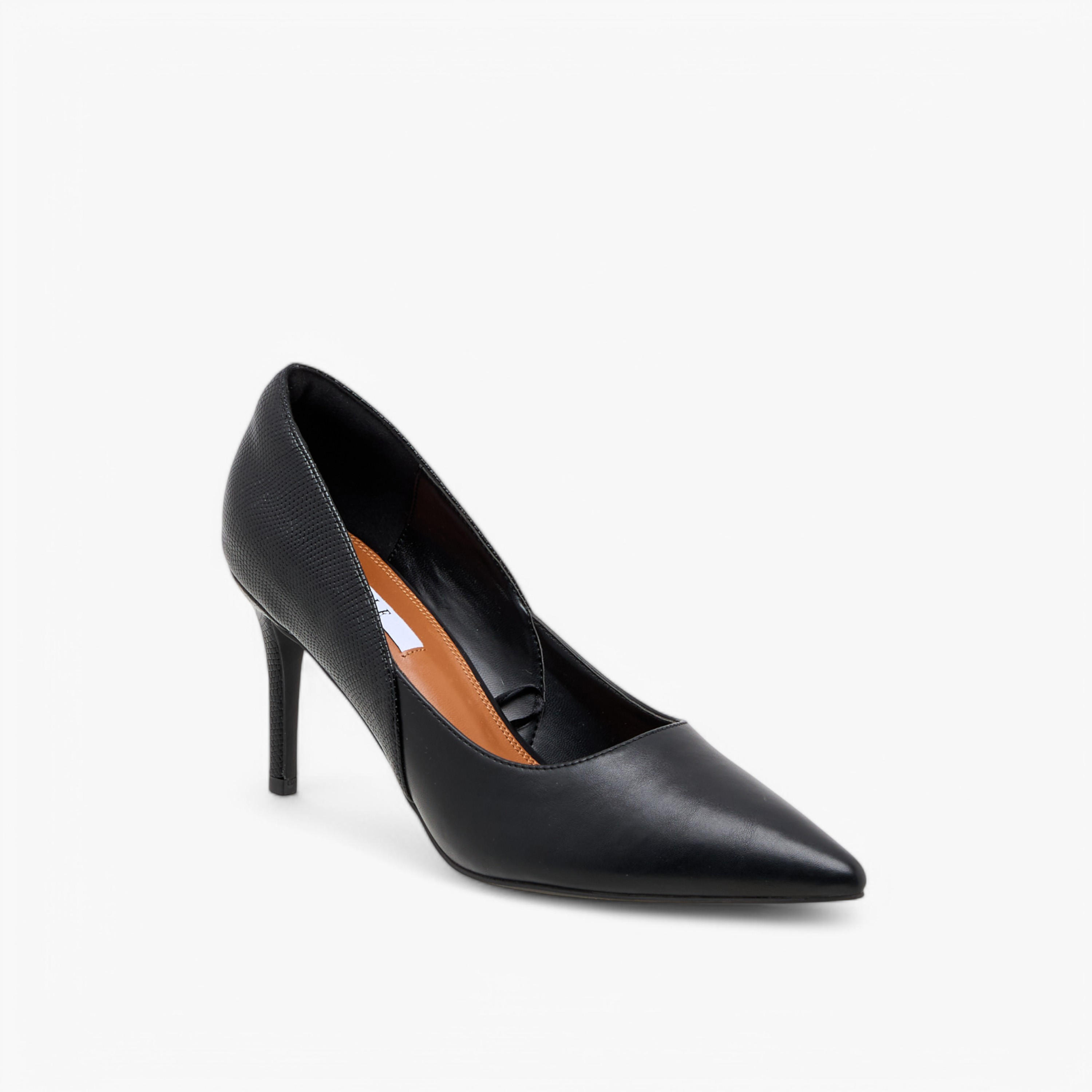 Elle Women's Solid Pointed Toe Pumps with Stilettos Heels-women-shoes-heels-image-2