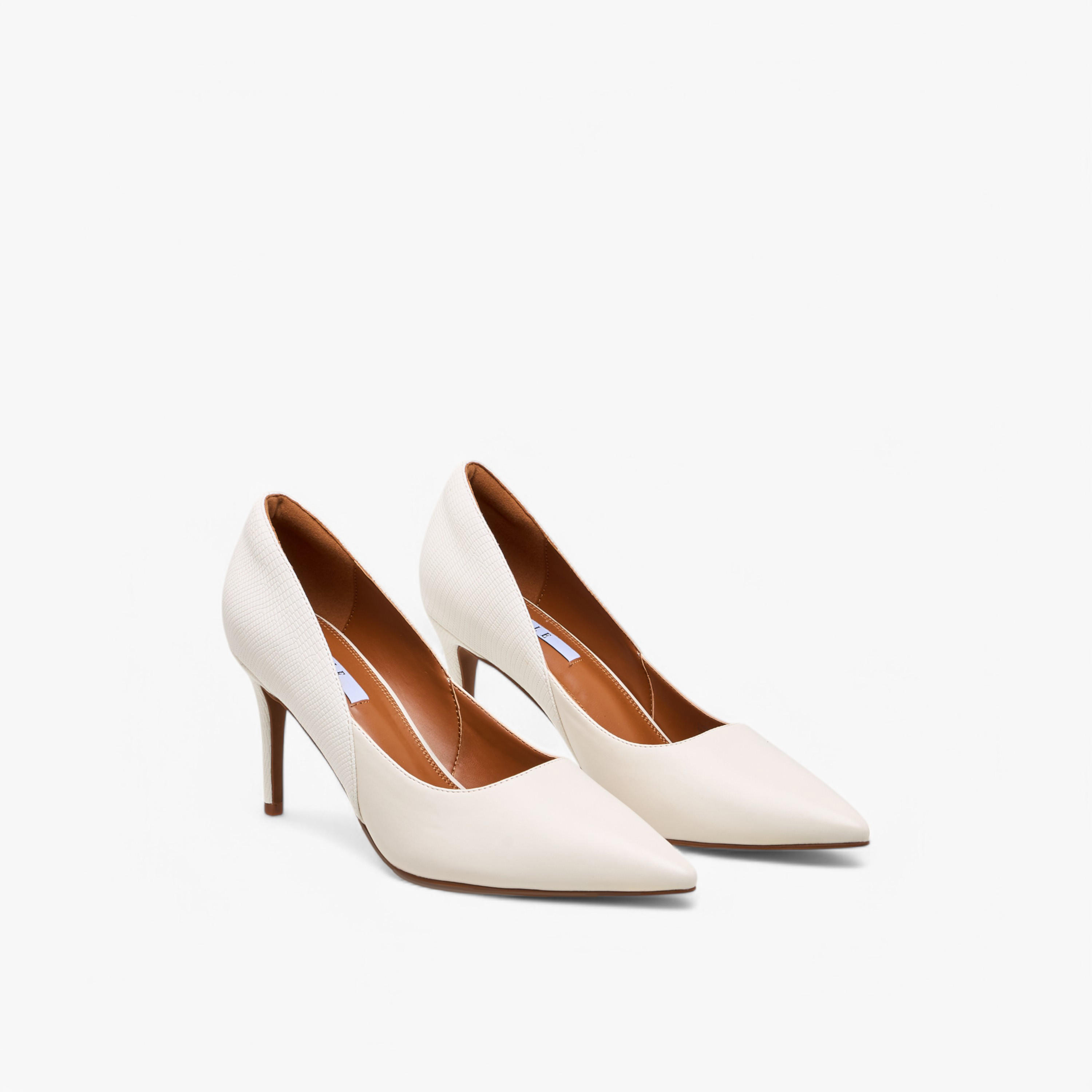 حذاء سادة بمقدمة مدببة مع كعب ستيليتو للنساء من إيل-women-shoes-heels-image-1