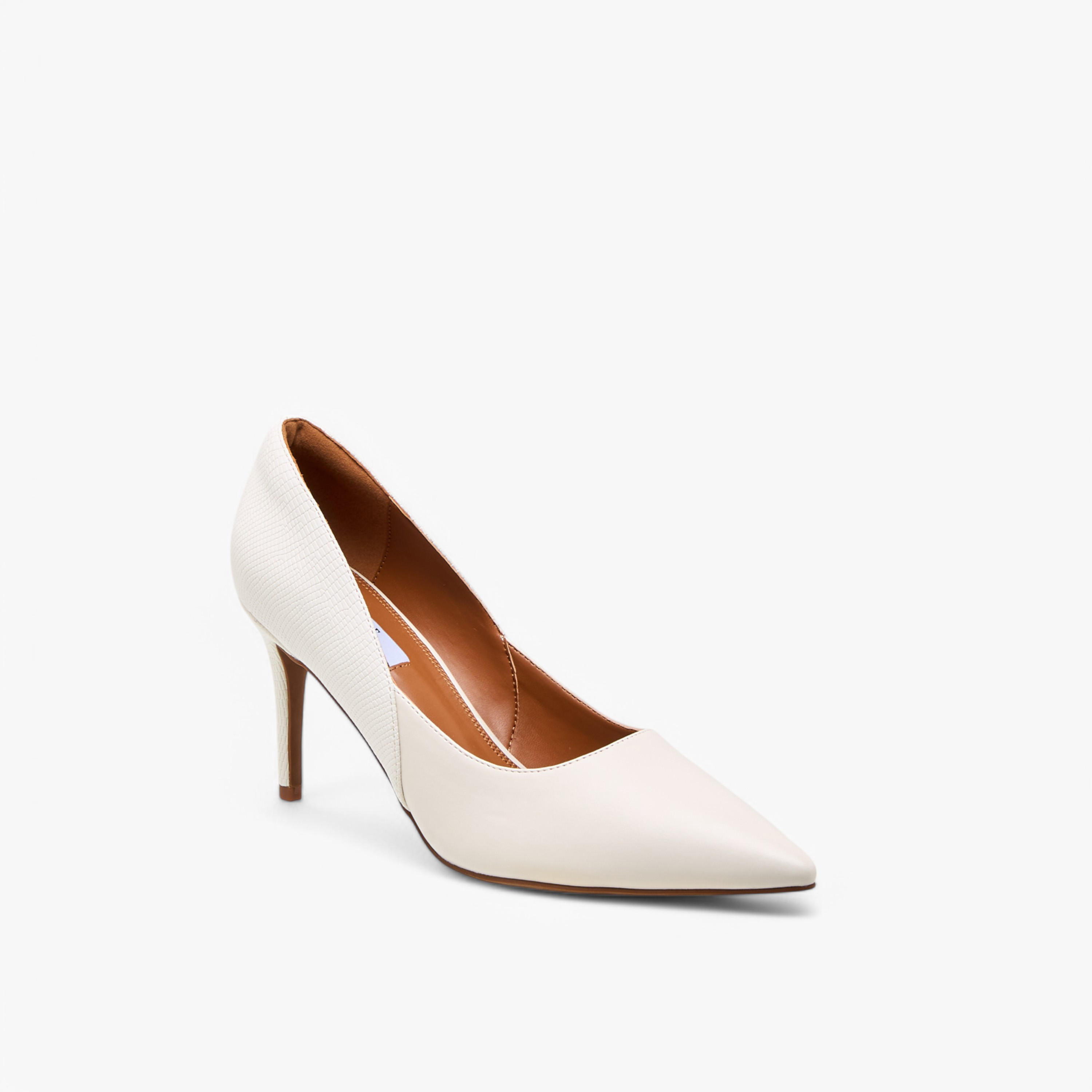 حذاء سادة بمقدمة مدببة مع كعب ستيليتو للنساء من إيل-women-shoes-heels-image-2