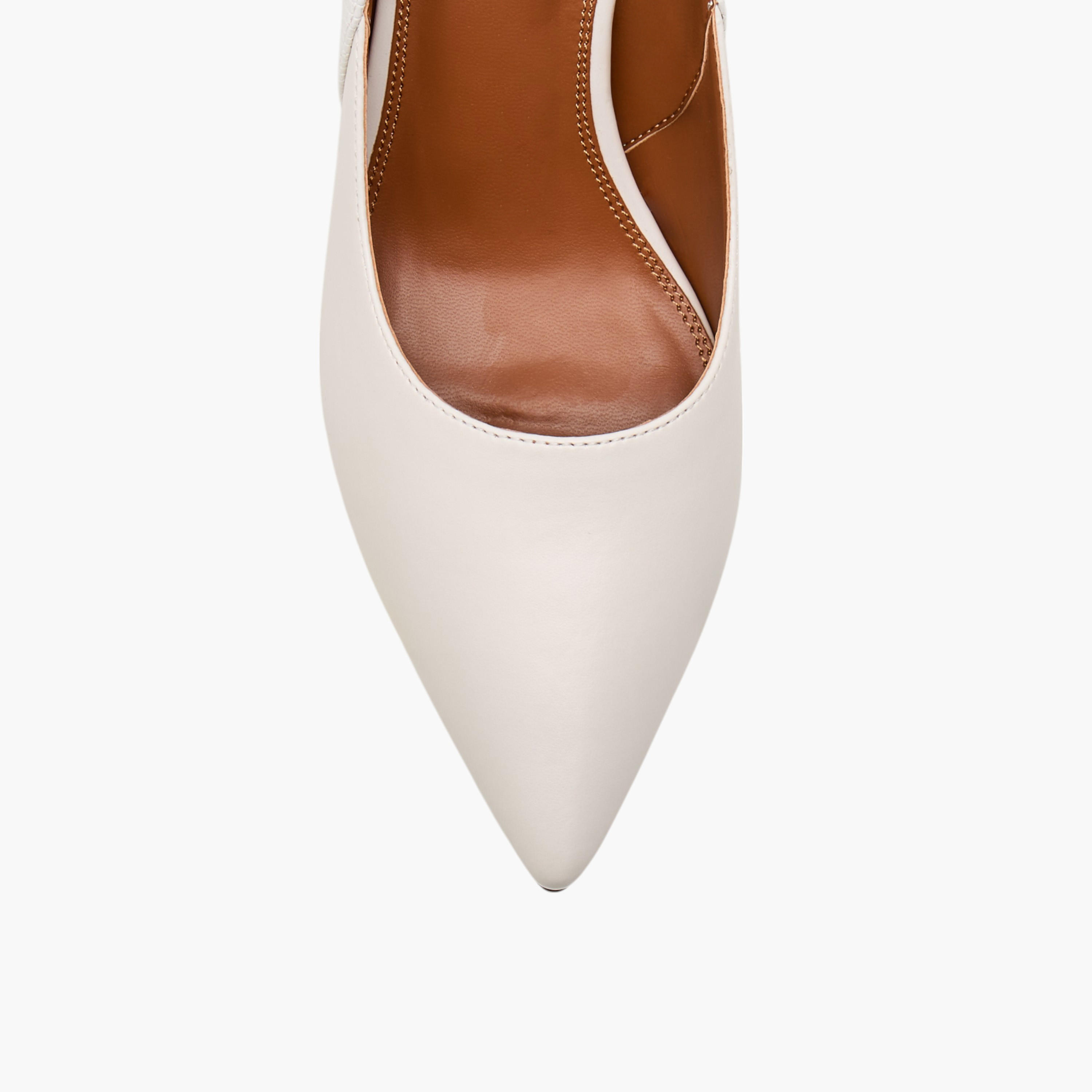 حذاء سادة بمقدمة مدببة مع كعب ستيليتو للنساء من إيل-women-shoes-heels-image-4