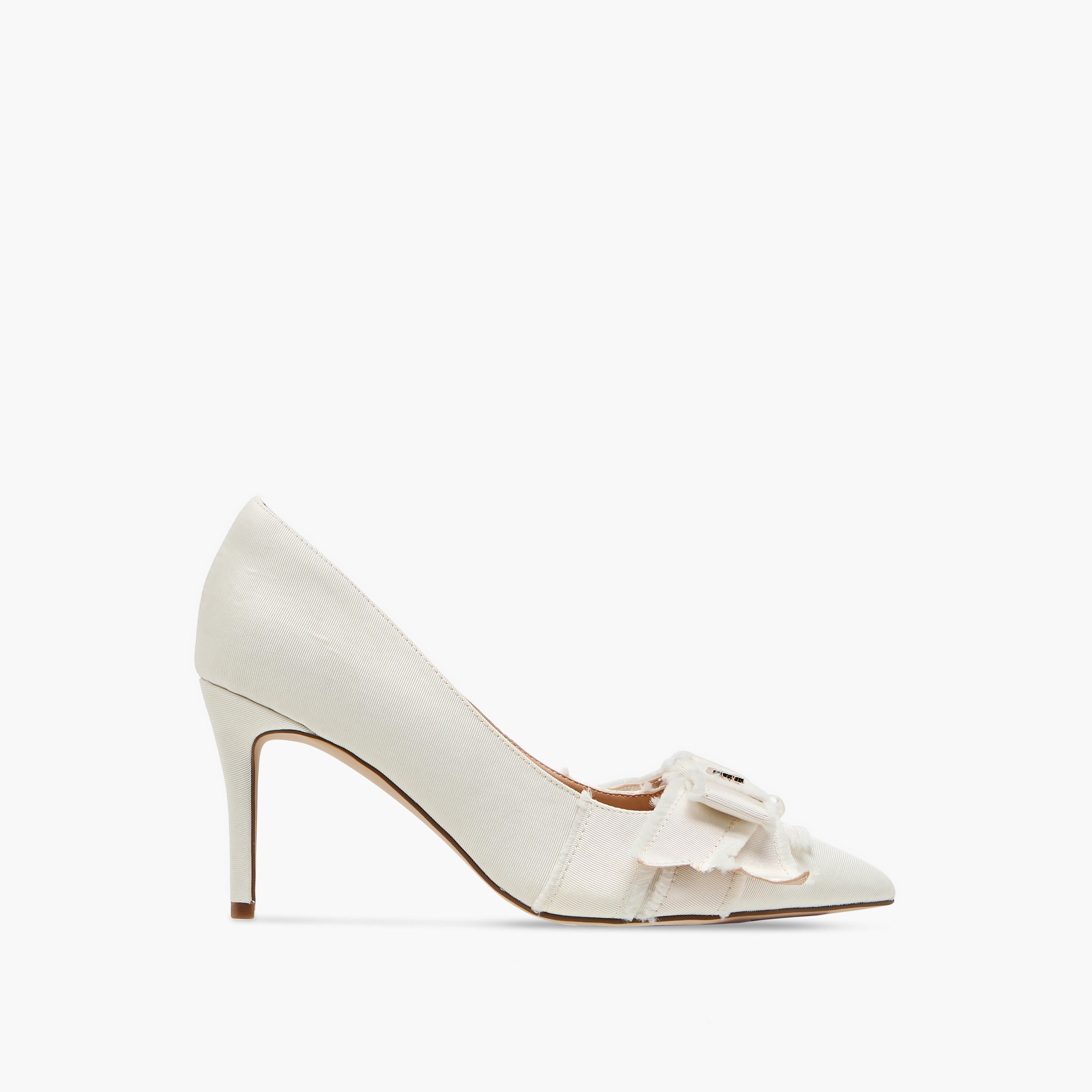 حذاء كلاسيكي سهل الارتداء بكعب رفيع وزينة فيونكة للنساء من إيل-women-shoes-heels-image-3