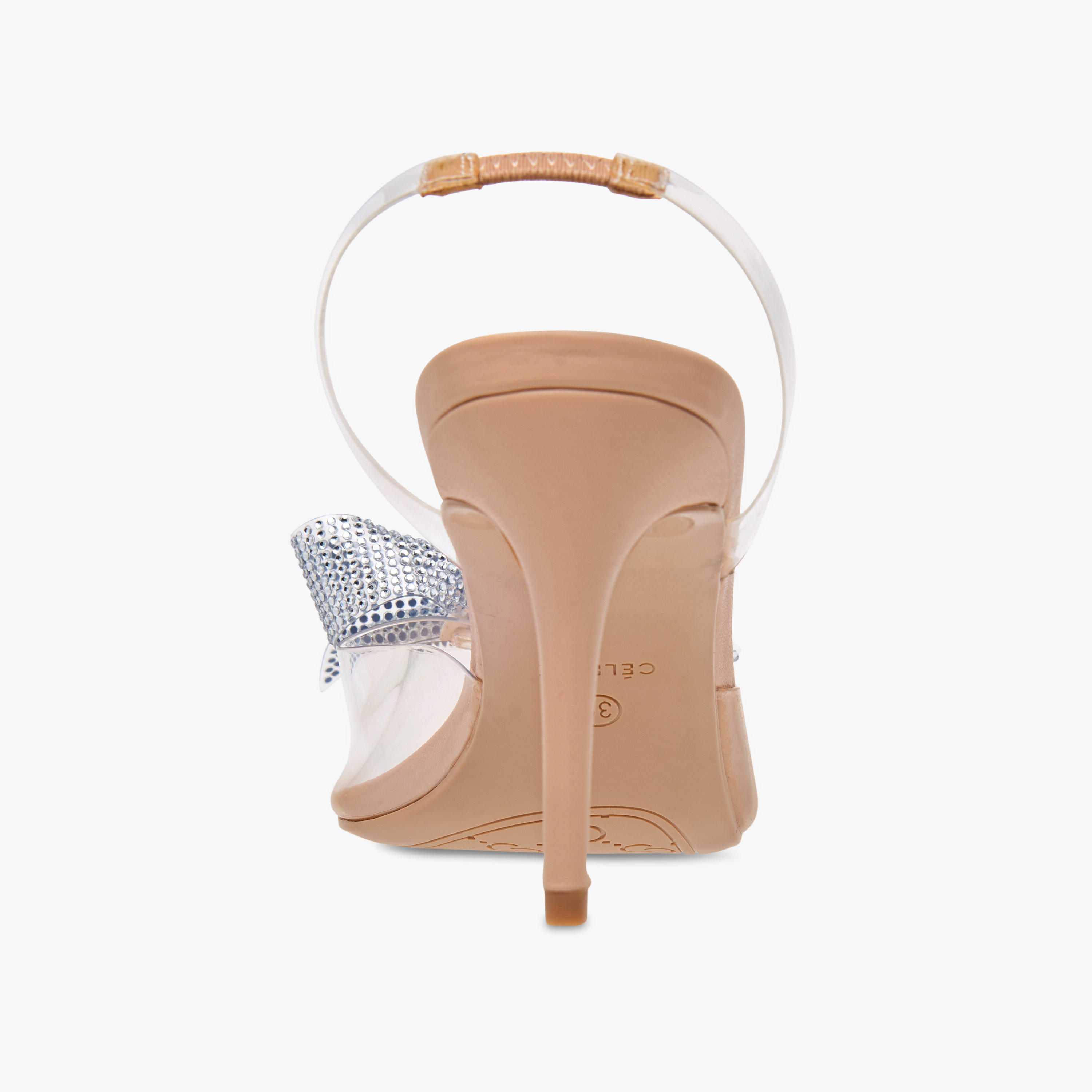 Celeste Women's Bow Embellished Slingback Shoes with Stiletto Heels-women-shoes-heels-image-5