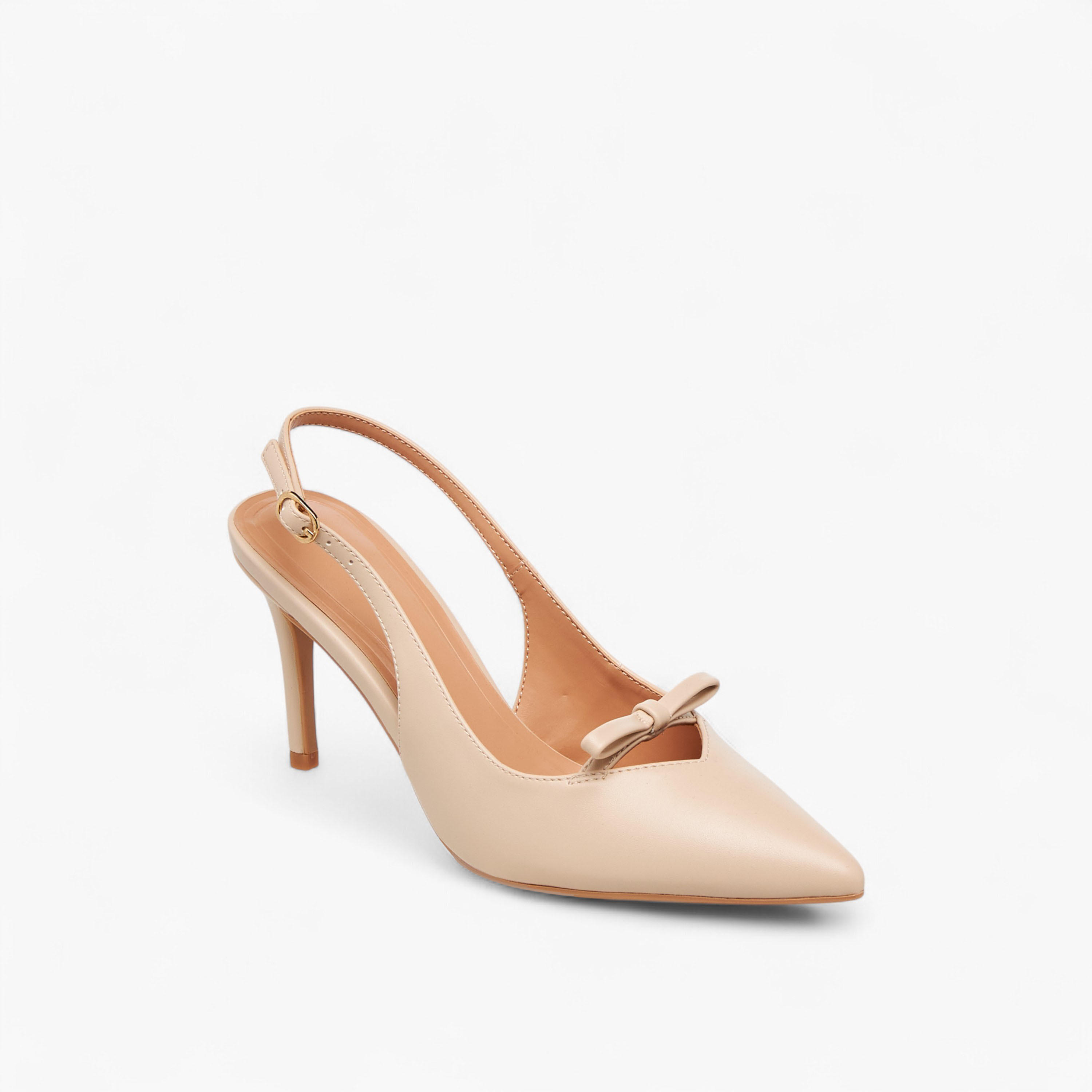 Celeste Women's Bow Accent Pointed Toe Shoes with Stiletto Heels-women-shoes-heels-image-2