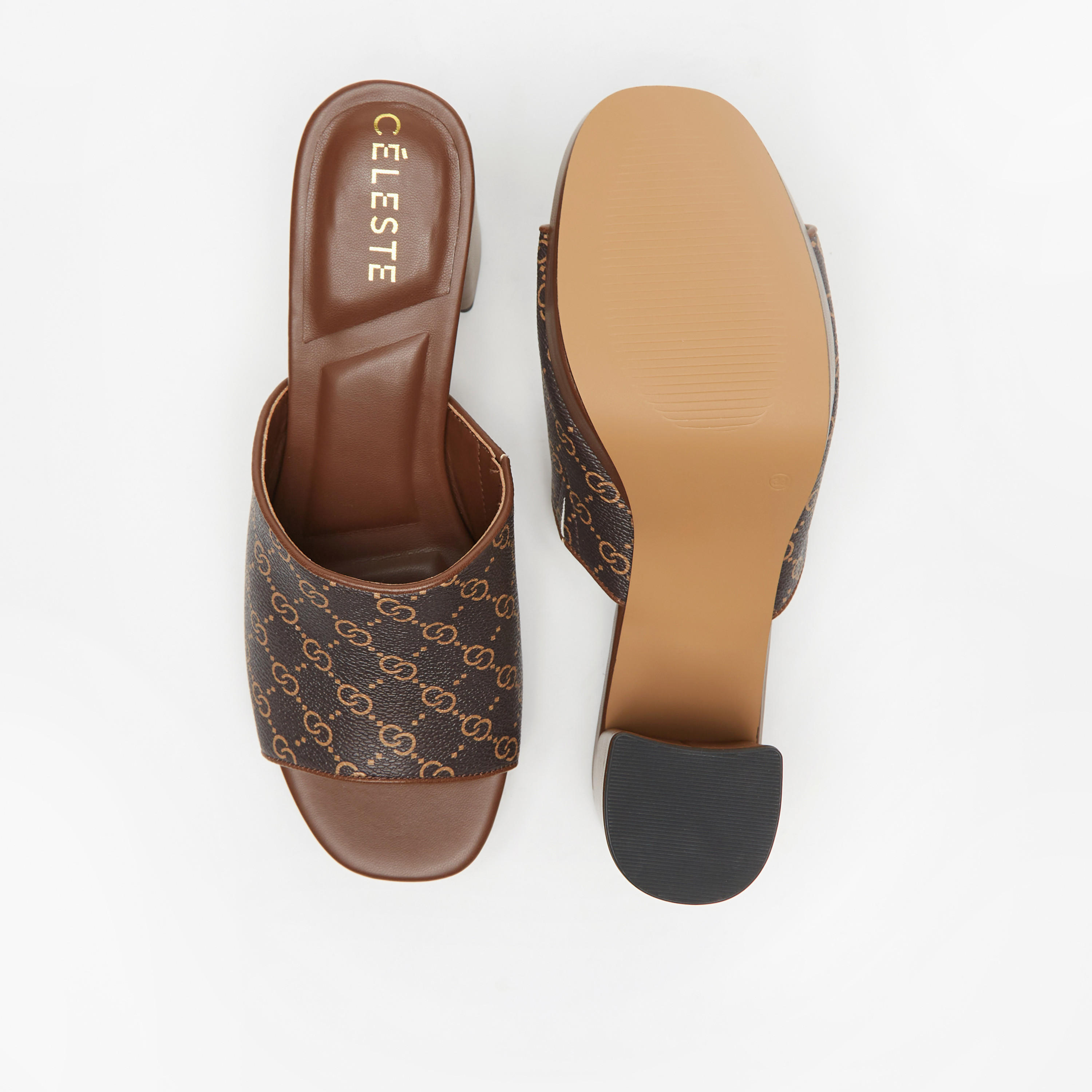 صندل سهل الارتداء بكعب سميك وطبعات للنساء من سيليست-women-shoes-heels-image-5