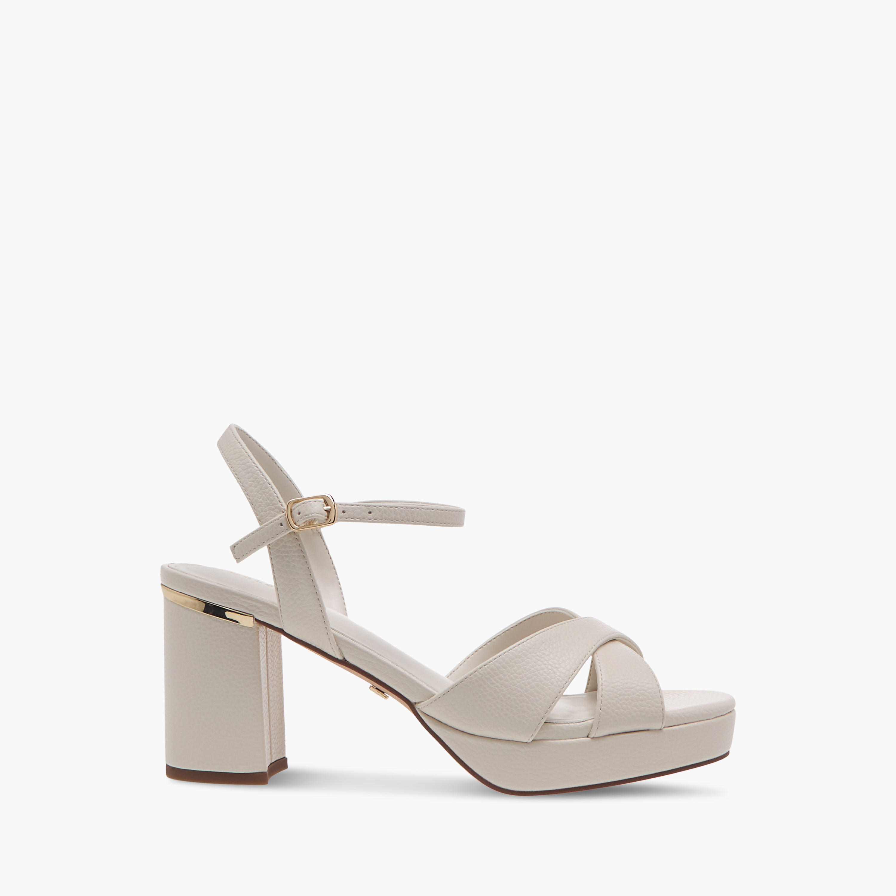 Celeste Women's Textured Sandals with Block Heels and Buckle Closure-women-shoes-sandals-heeled-image-3