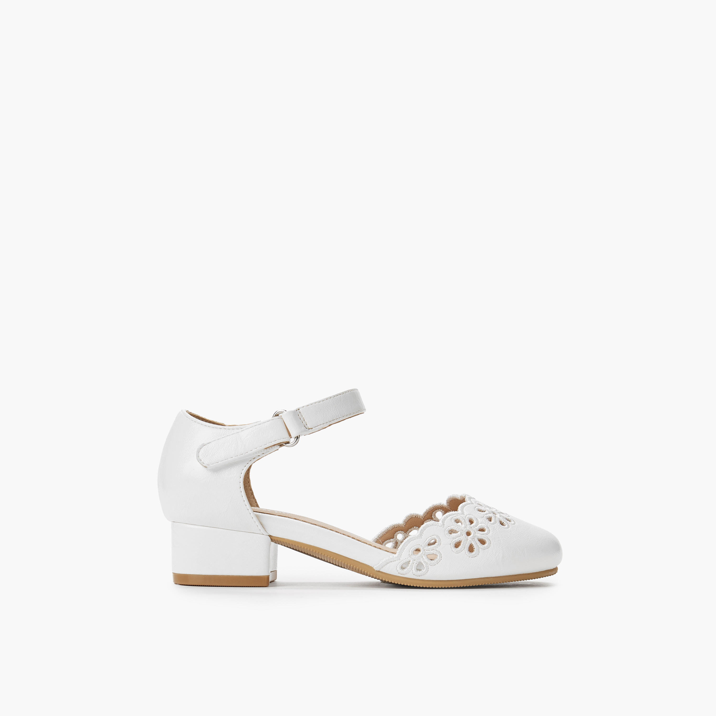 Celeste Girls Hook & Loop Block Heel Shoes-girls-shoes-sandals-image-4