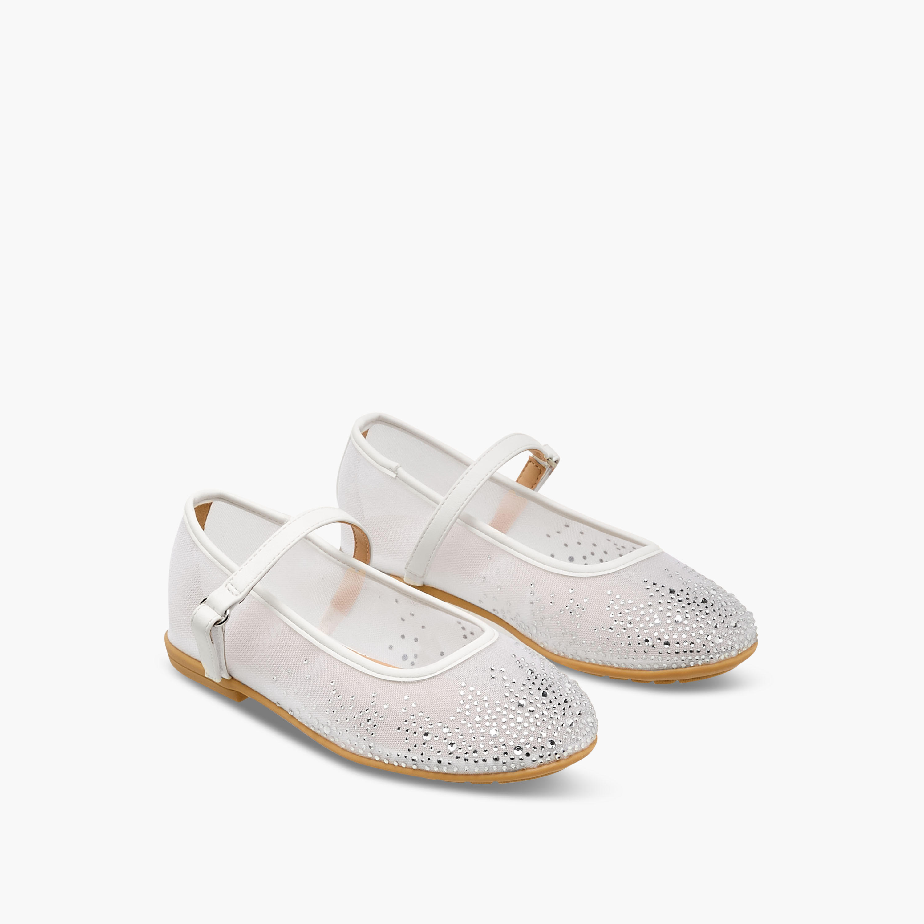 Celeste Girls Hook & Loop Ballerina Shoes-girls-shoes-maryjanes-image-1