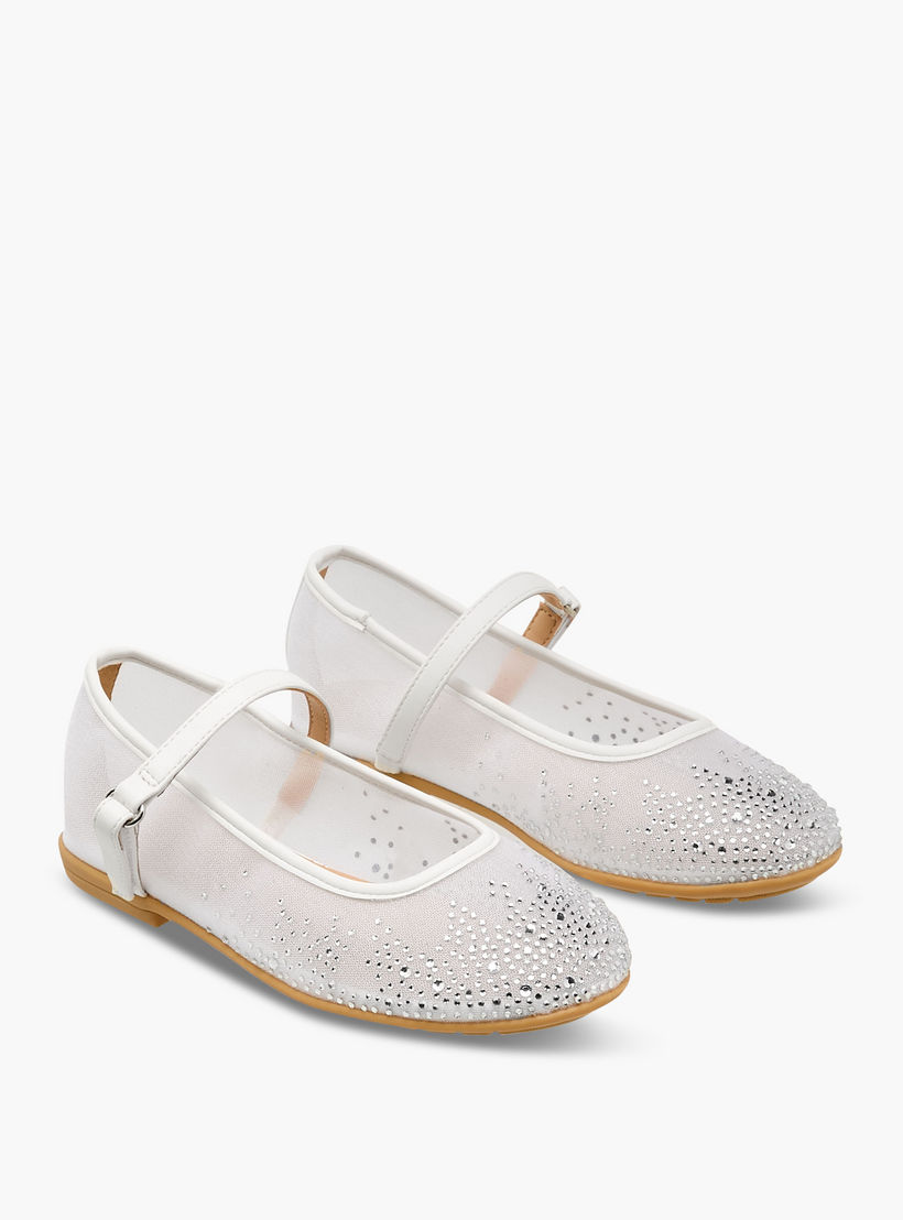 Celeste Girls Hook & Loop Ballerina Shoes-girls-shoes-maryjanes-image-1