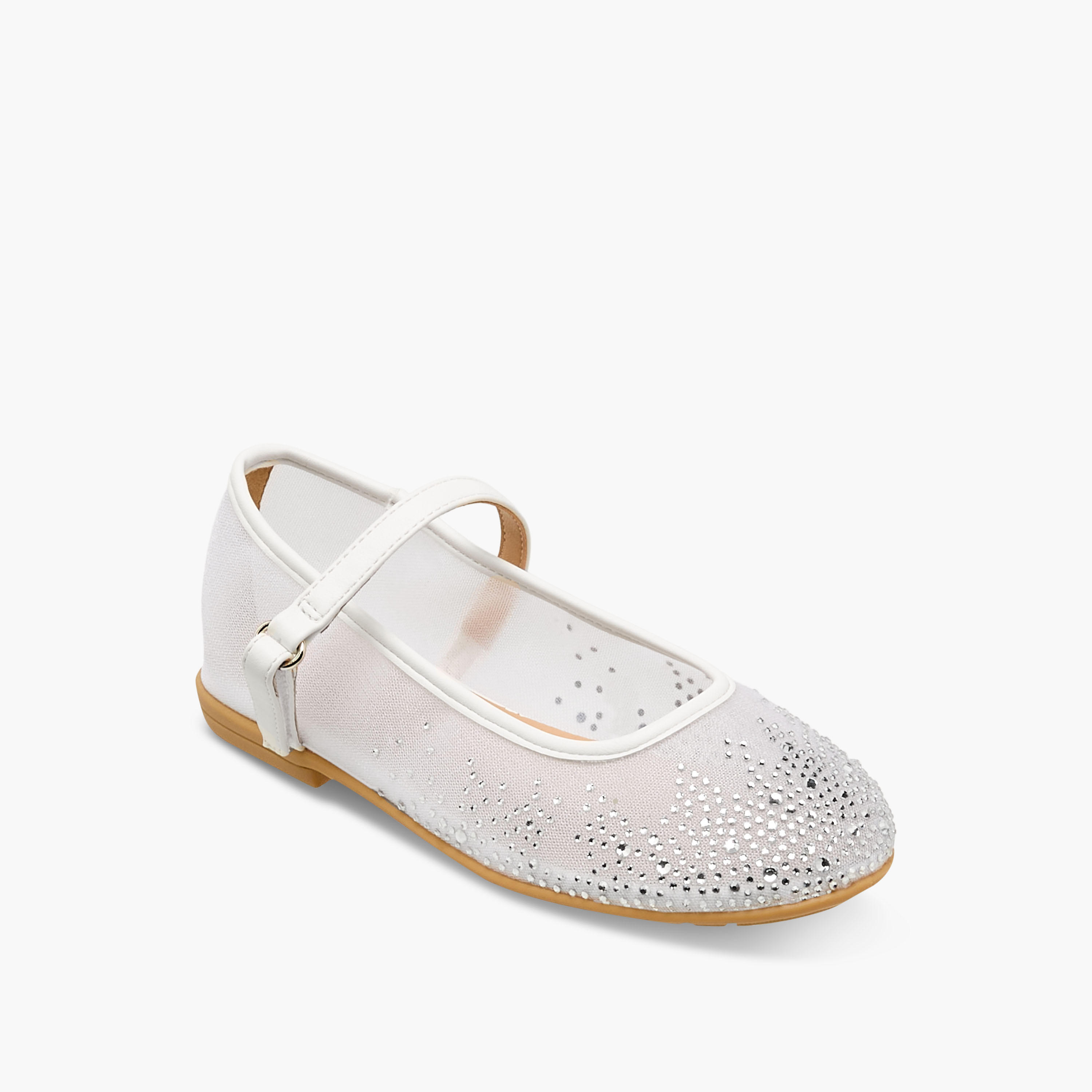 Celeste Girls Hook & Loop Ballerina Shoes-girls-shoes-maryjanes-image-2