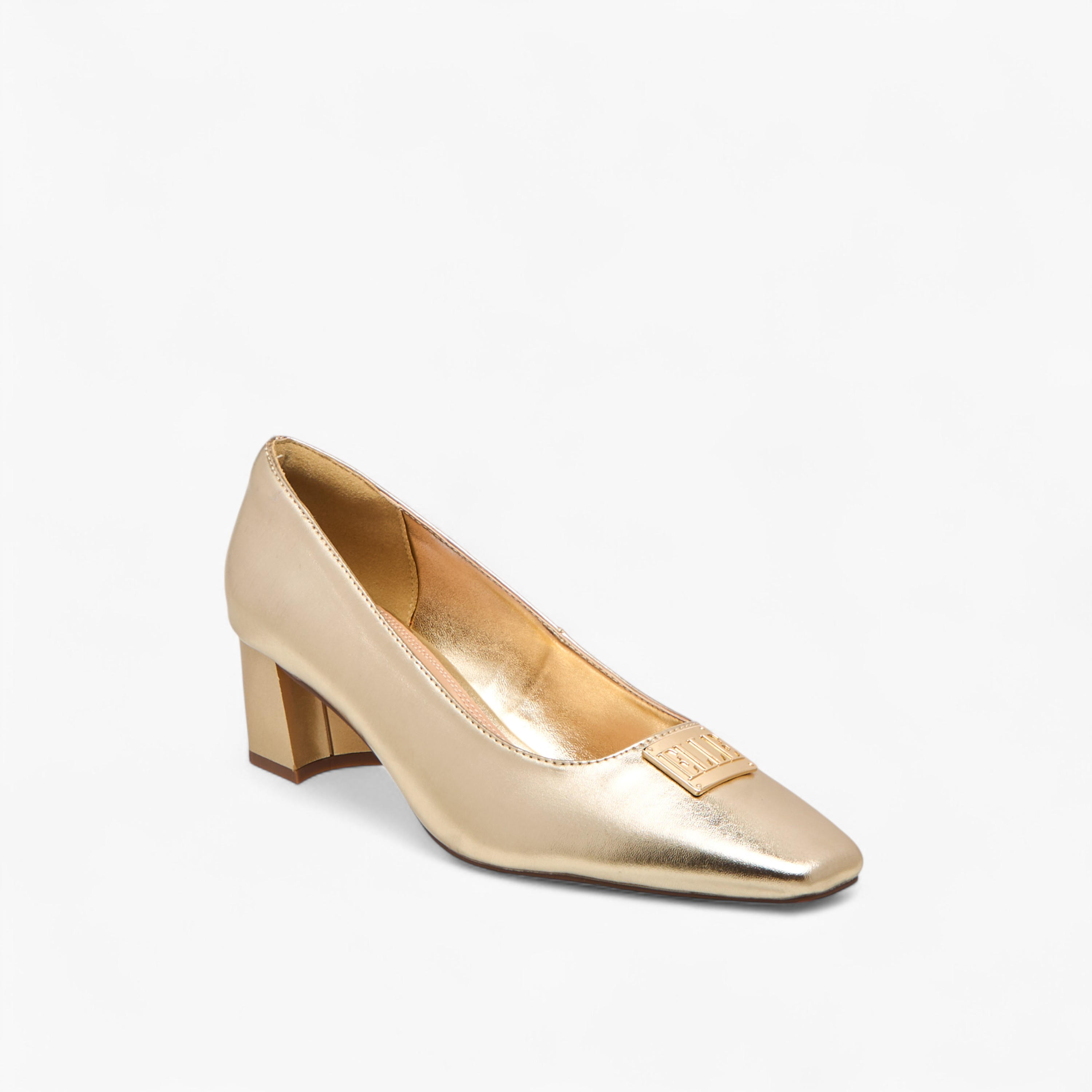 Elle Women's Logo Accent Slip-On Shoes with Block Heels - J00391-011-women-shoes-sandals-heeled-image-2
