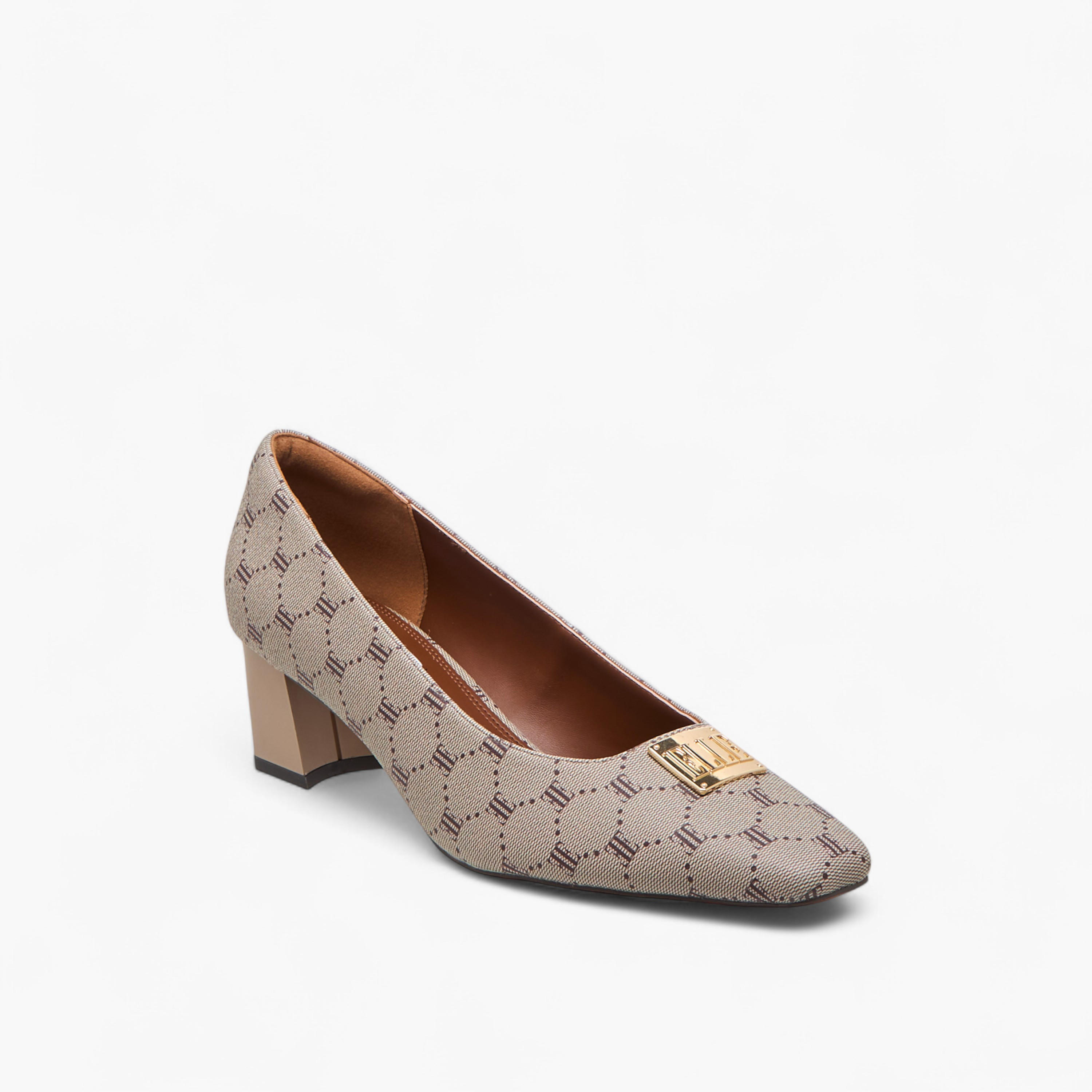 Elle Women's Logo Accent Slip-On Shoes with Block Heels - J00391-011-women-shoes-sandals-heeled-image-2