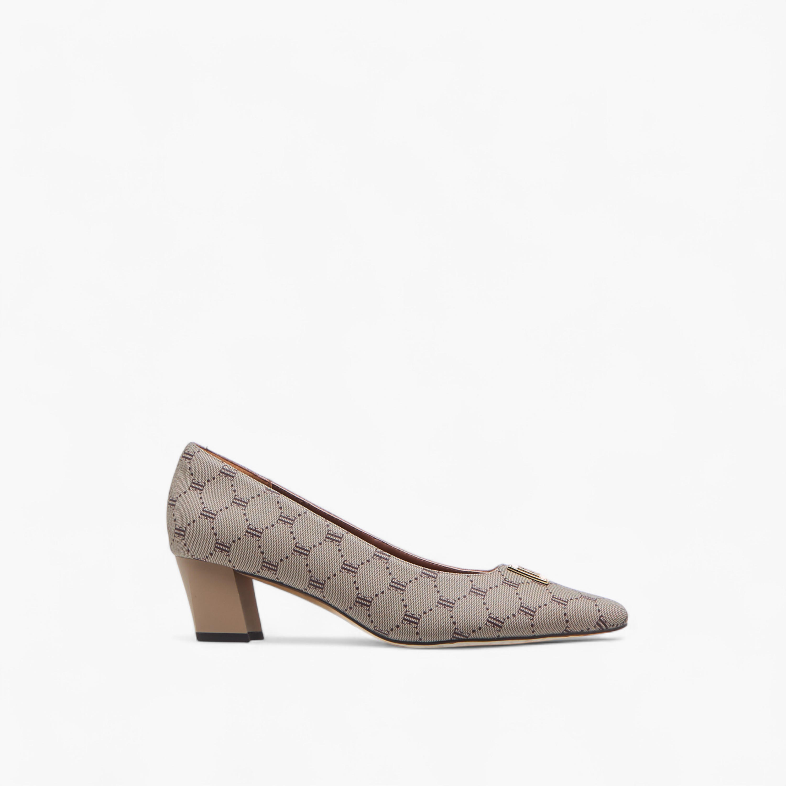 Elle Women's Logo Accent Slip-On Shoes with Block Heels - J00391-011-women-shoes-sandals-heeled-image-3