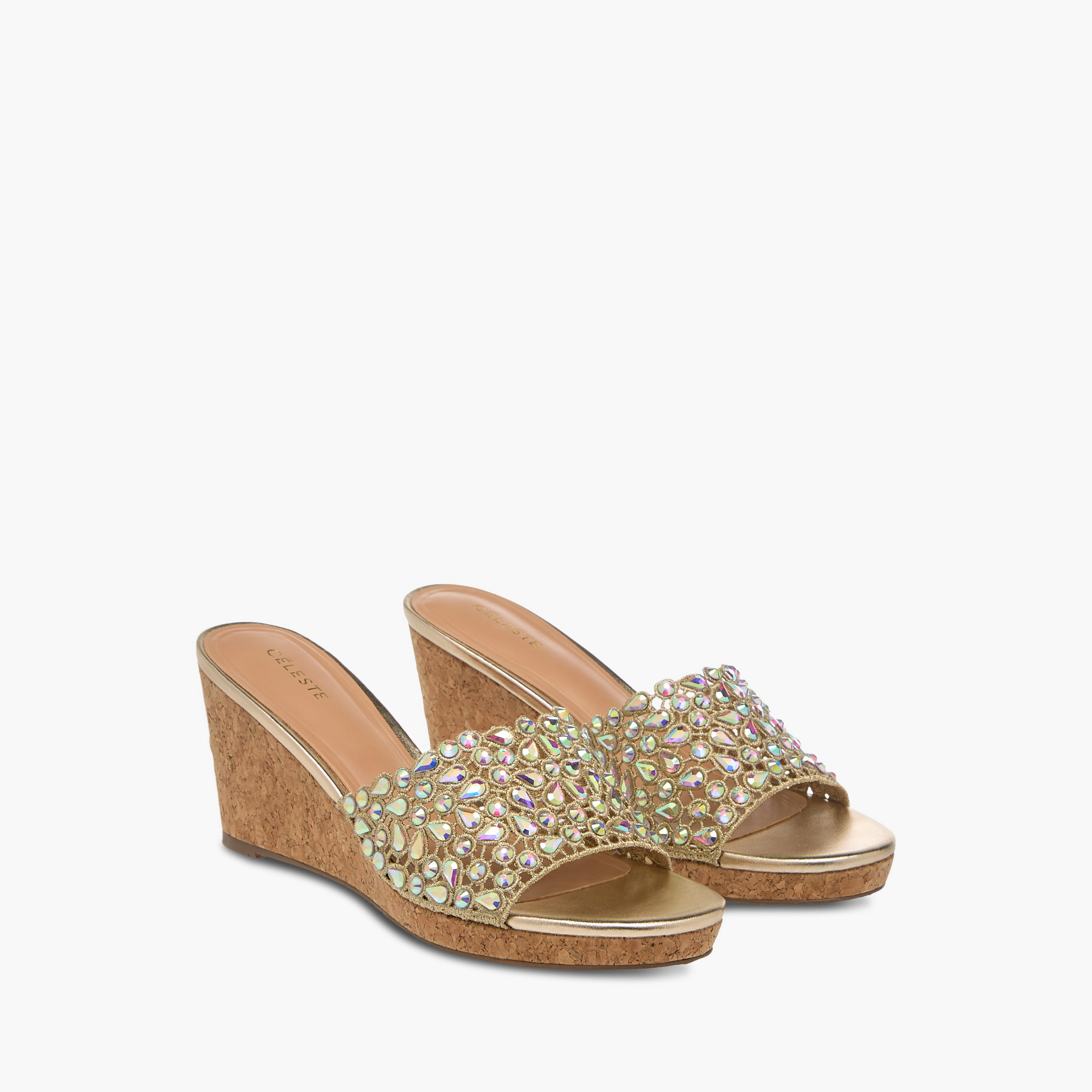 صندل ويدج دايمونت سهل الإغلاق للنساء من  سيليست-women-shoes-sandals-heeled-image-1