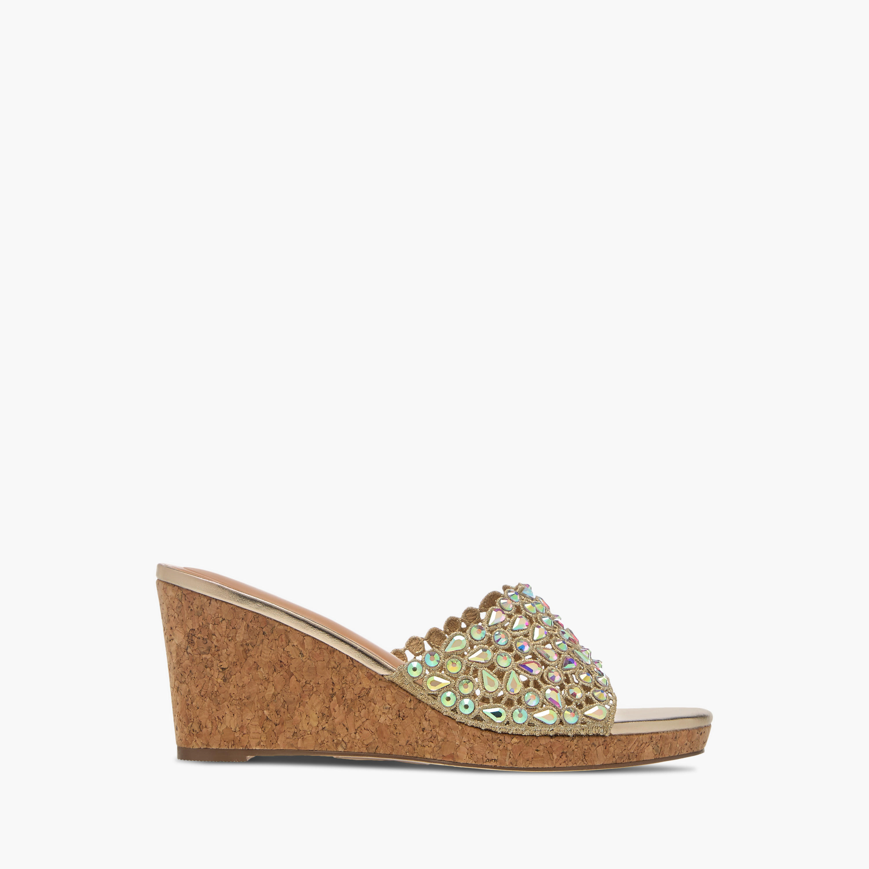 Celeste Women's Diamante Wedge Sandals with Slip On Closure-women-shoes-sandals-heeled-image-3