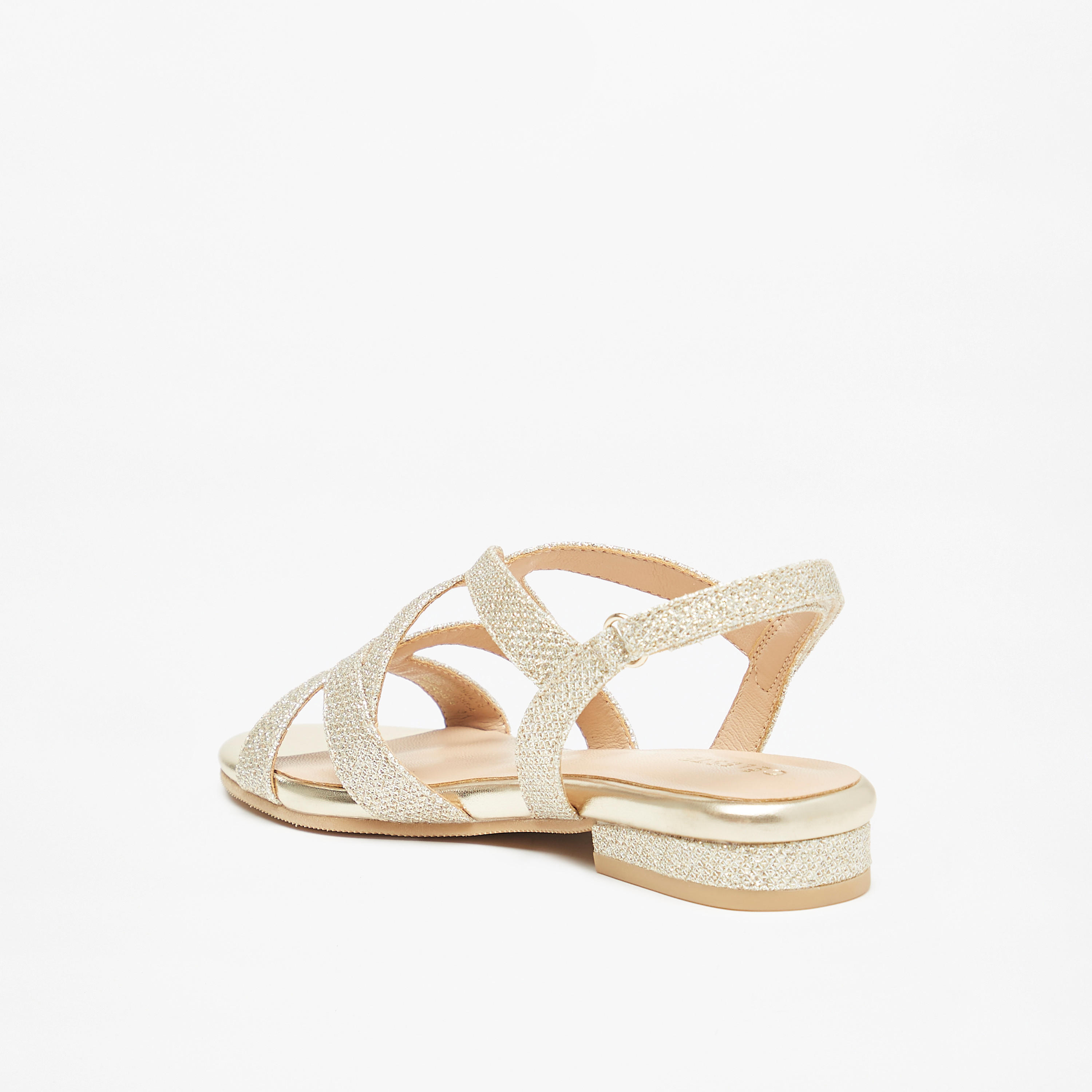 Celeste Girls' Textured Flat Sandals with Hook and Loop Closure-girls-shoes-sandals-image-7