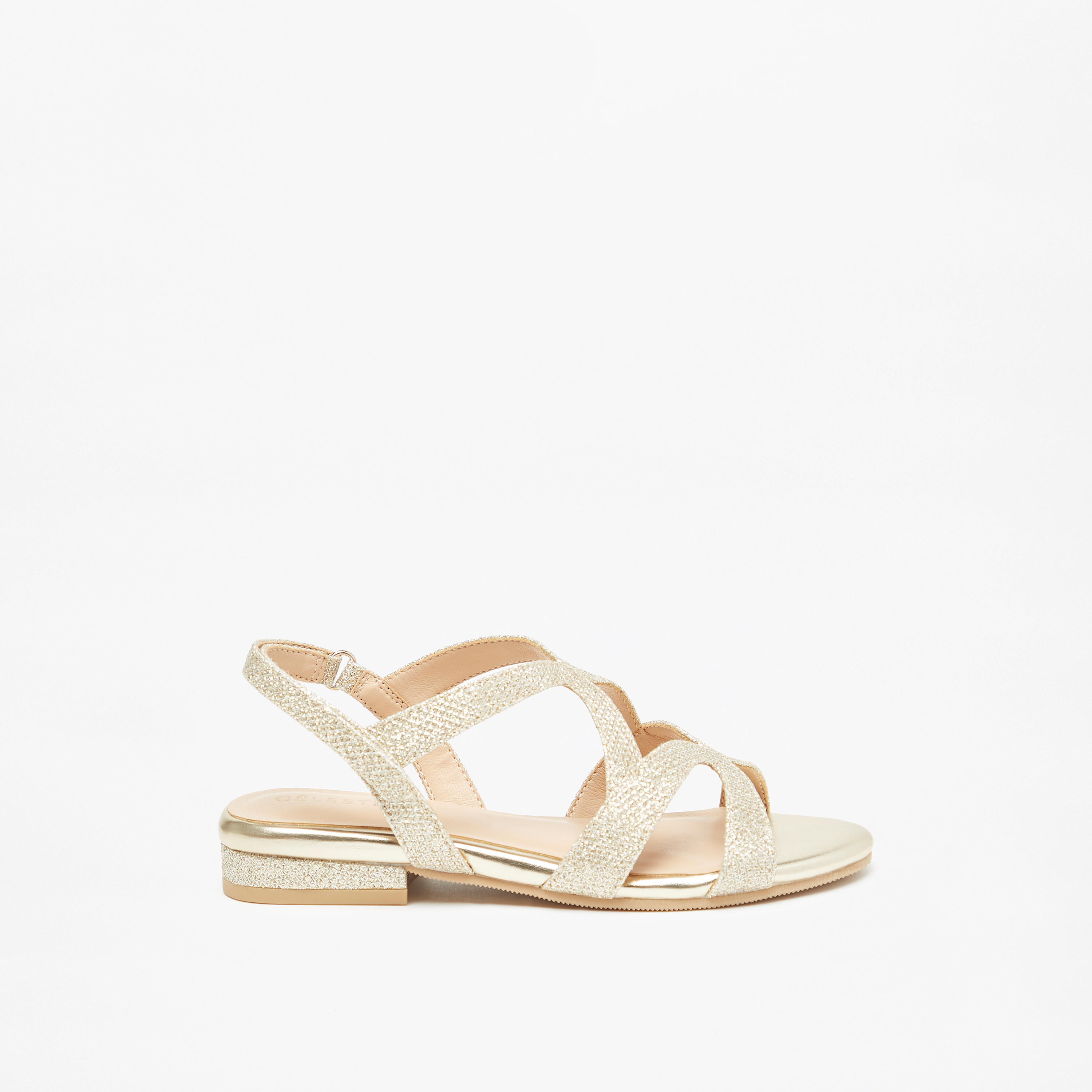 Celeste Girls' Textured Flat Sandals with Hook and Loop Closure-girls-shoes-sandals-image-8