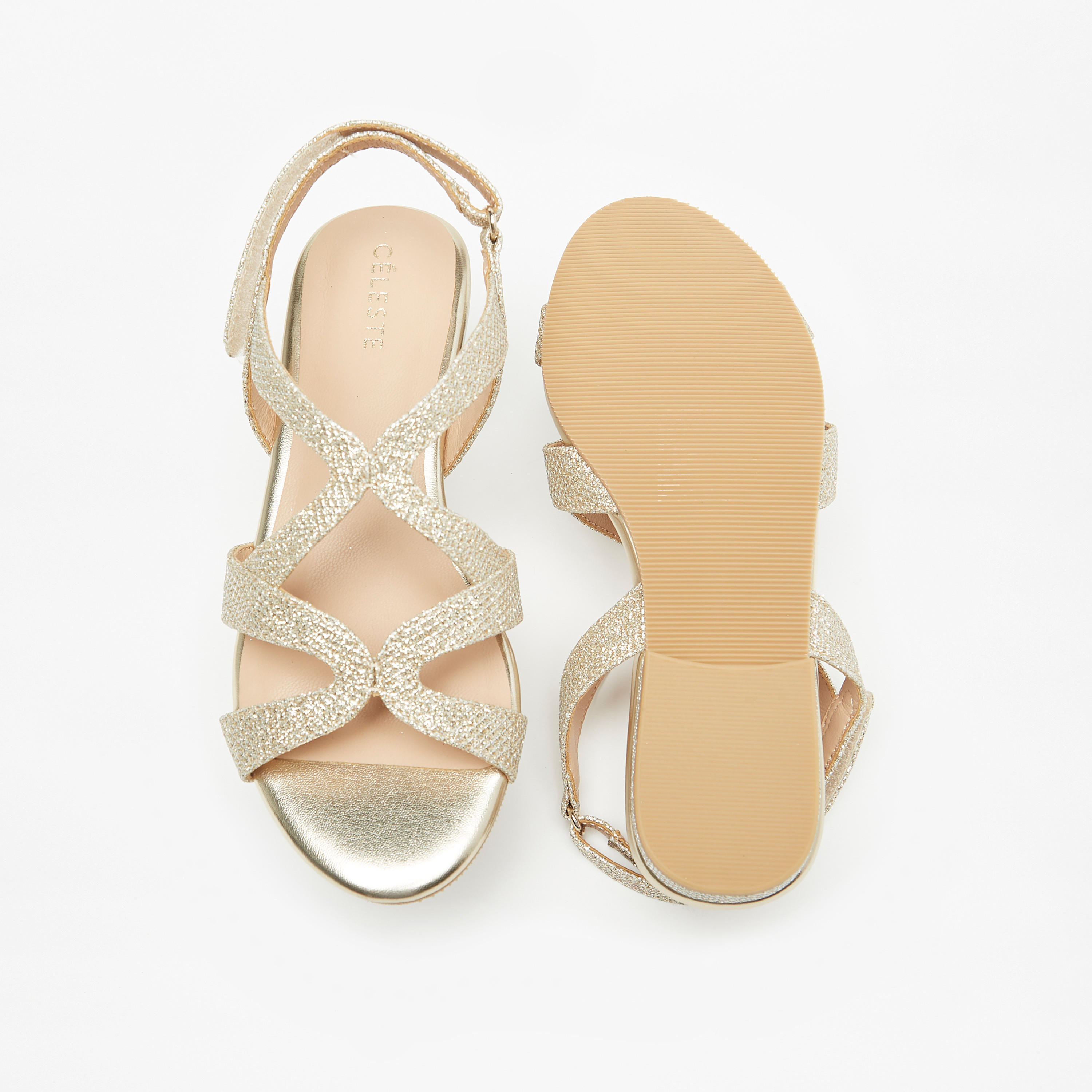 Celeste Girls' Textured Flat Sandals with Hook and Loop Closure-girls-shoes-sandals-image-9