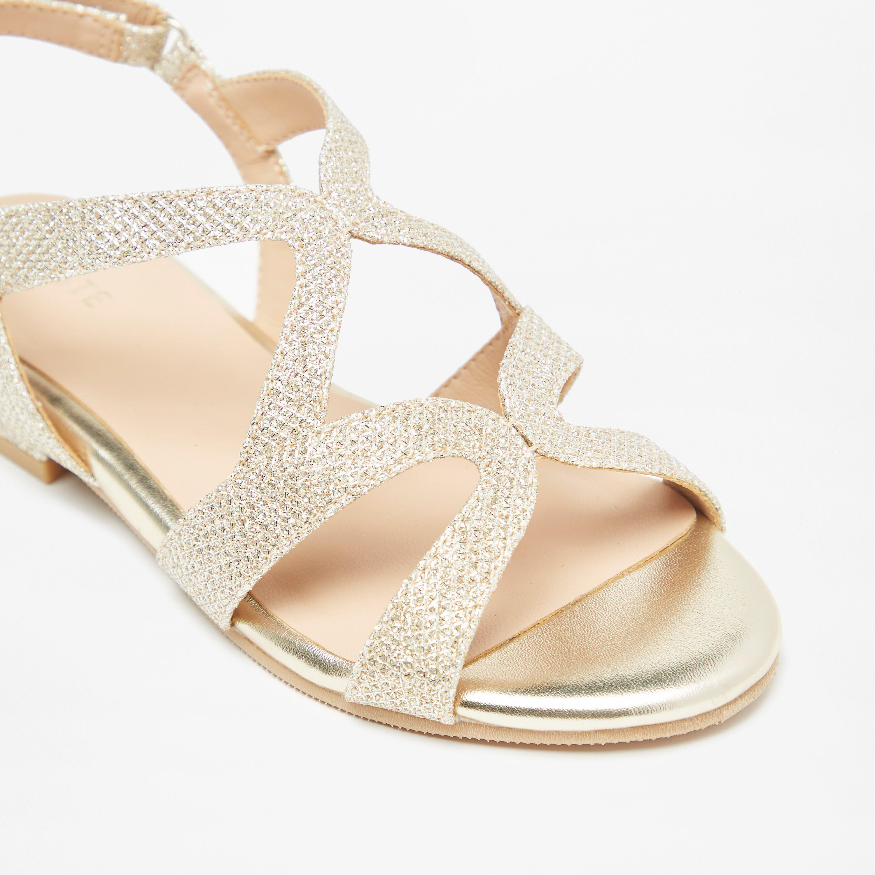 Celeste Girls' Textured Flat Sandals with Hook and Loop Closure-girls-shoes-sandals-image-10