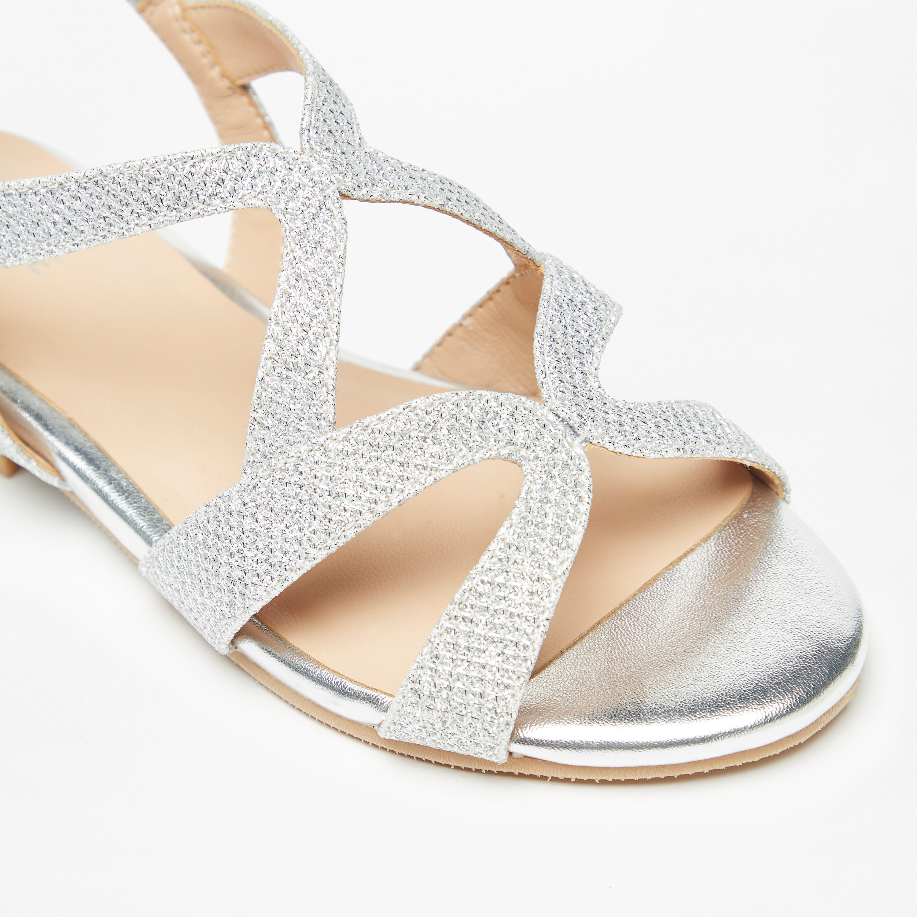 Celeste Girls' Textured Flat Sandals with Hook and Loop Closure-girls-shoes-sandals-image-5