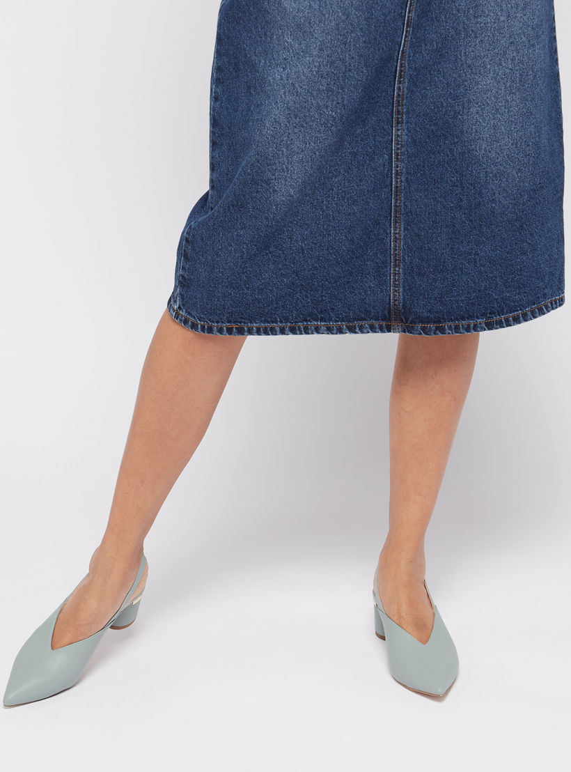 Pointed Toe Slingback Shoes with Block Heels-women-shoes-heels-image-2