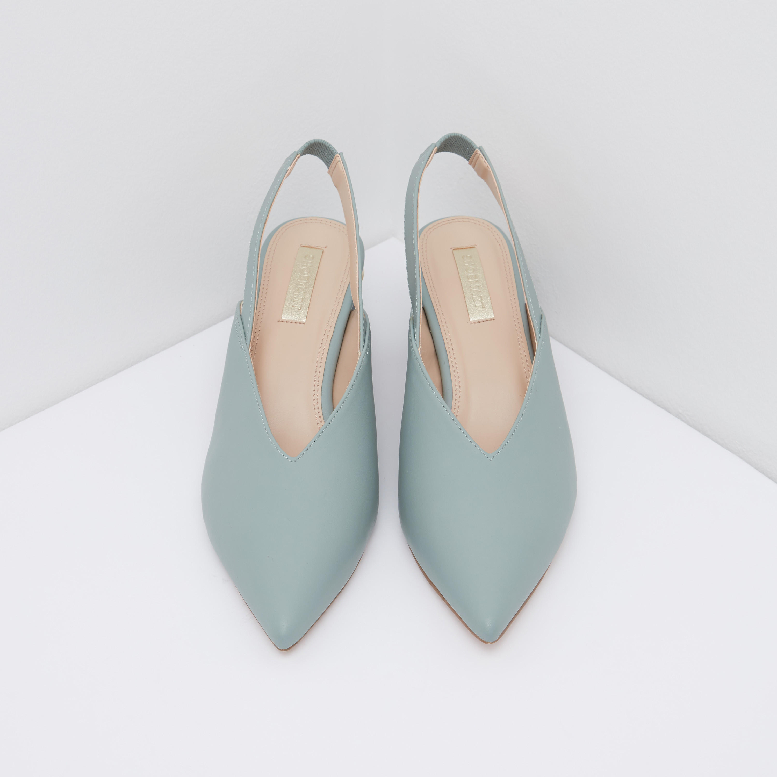 Pointed Toe Slingback Shoes with Block Heels-women-shoes-heels-image-13