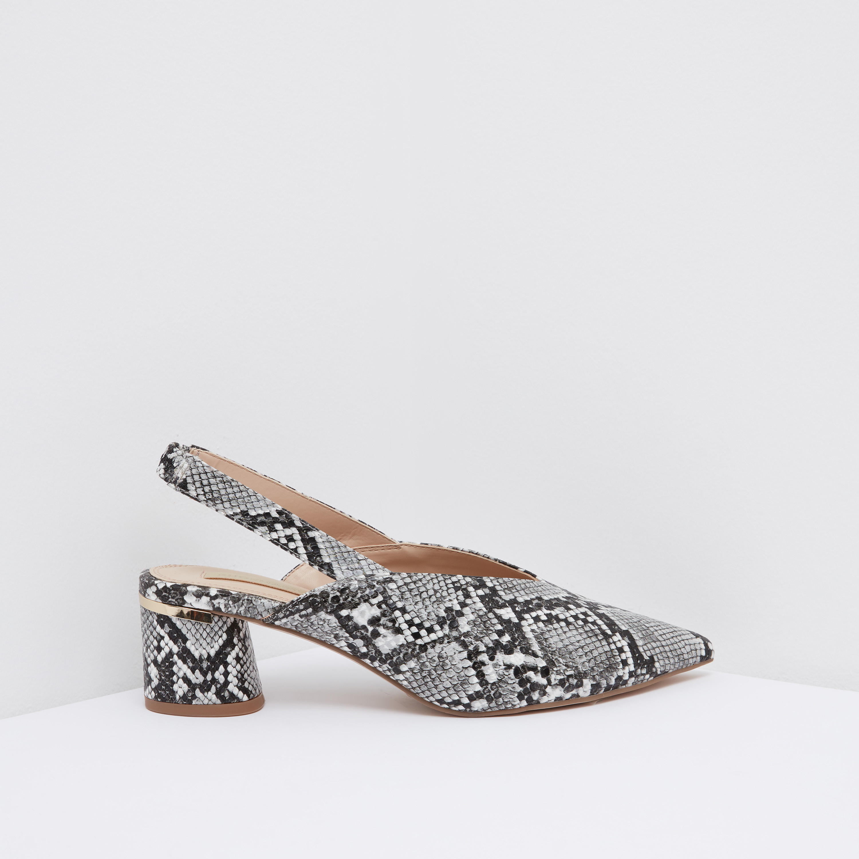 Pointed Toe Slingback Shoes with Block Heels-women-shoes-heels-image-6