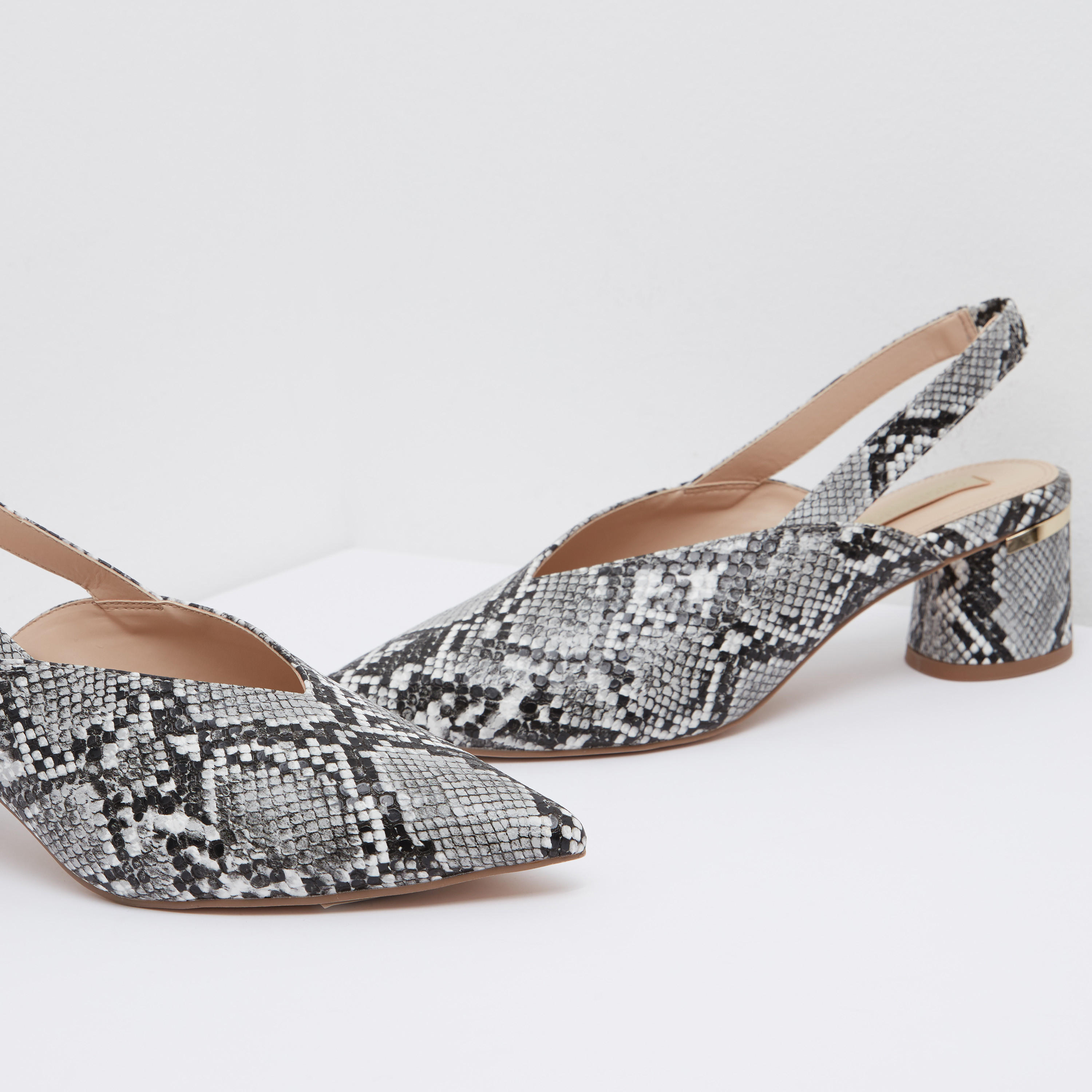 Pointed Toe Slingback Shoes with Block Heels-women-shoes-heels-image-9