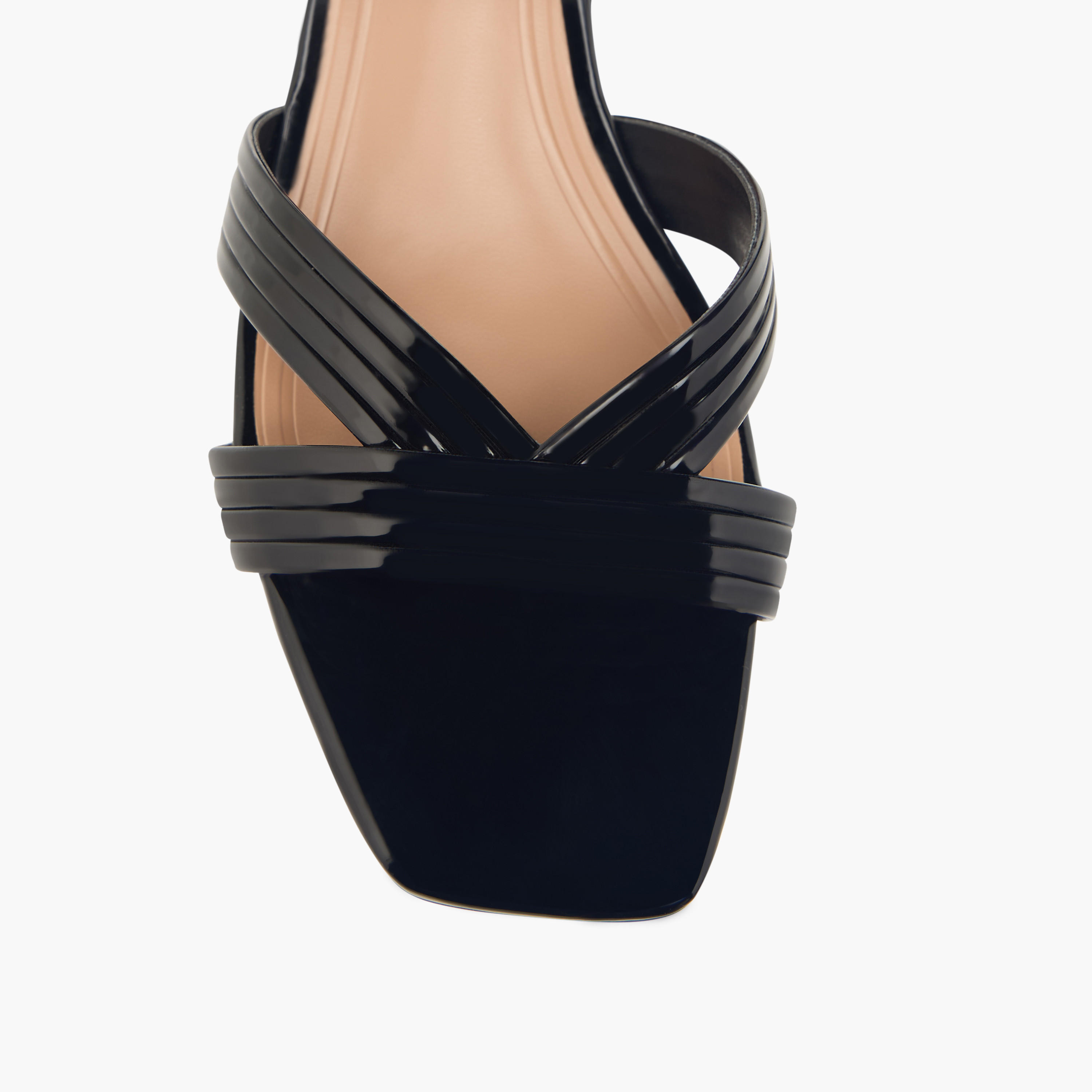 Celeste Women's Textured Strap Sandals with Block Heels and Buckle Closure-women-shoes-sandals-heeled-image-4