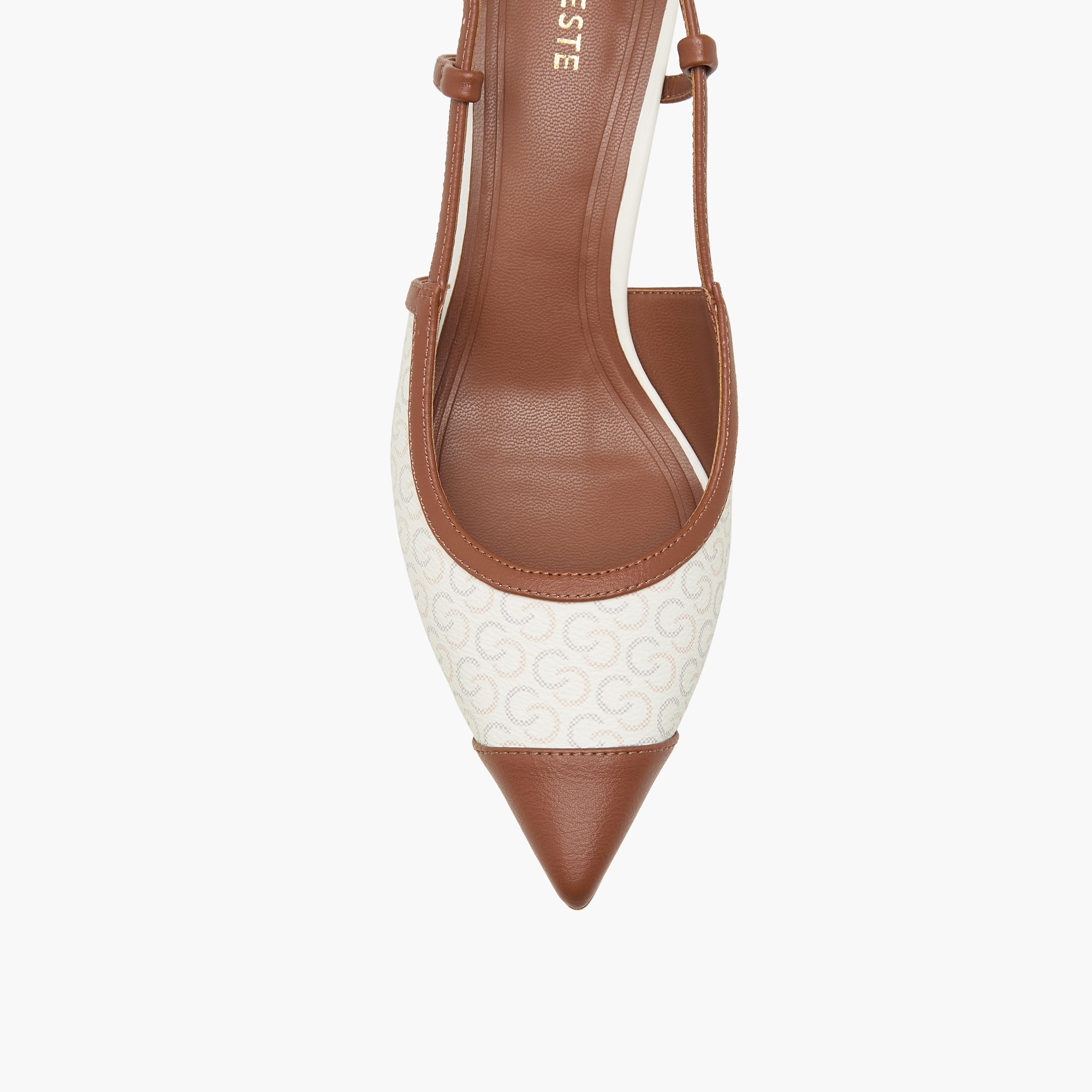 Celeste Women's Monogram Print Slingback Shoes with Kitten Heels-women-shoes-sandals-heeled-image-4