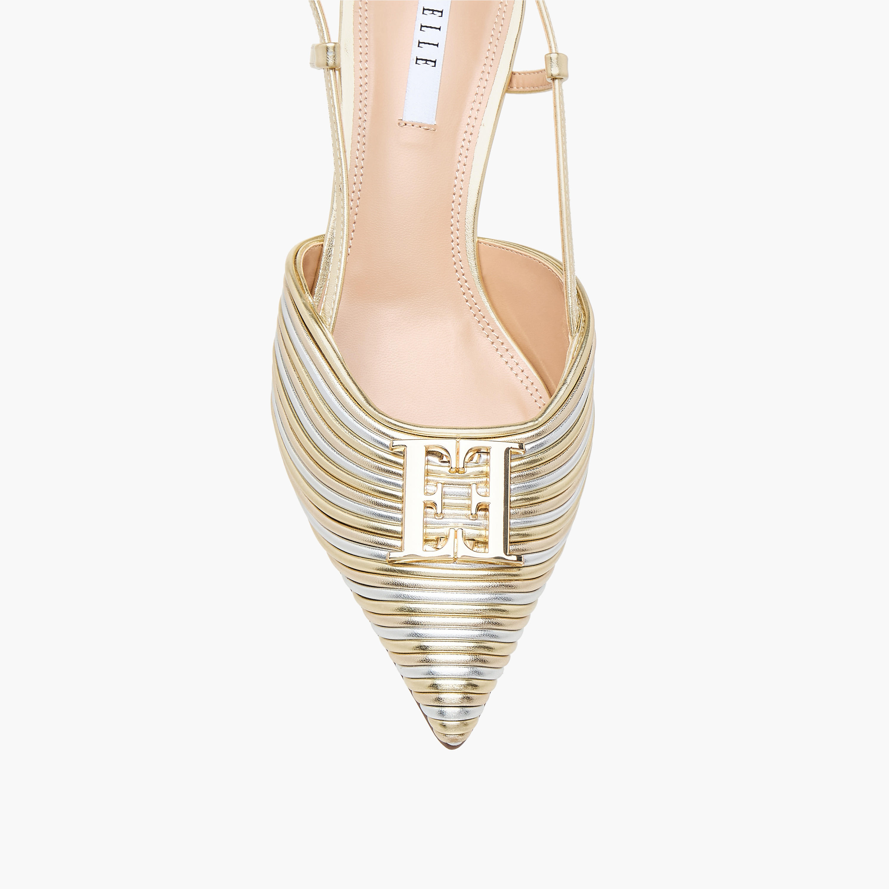 حذاء بكعب رفيع وإبزيم إغلاق وتزيينات شعار للنساء من إيل-women-shoes-heels-image-4