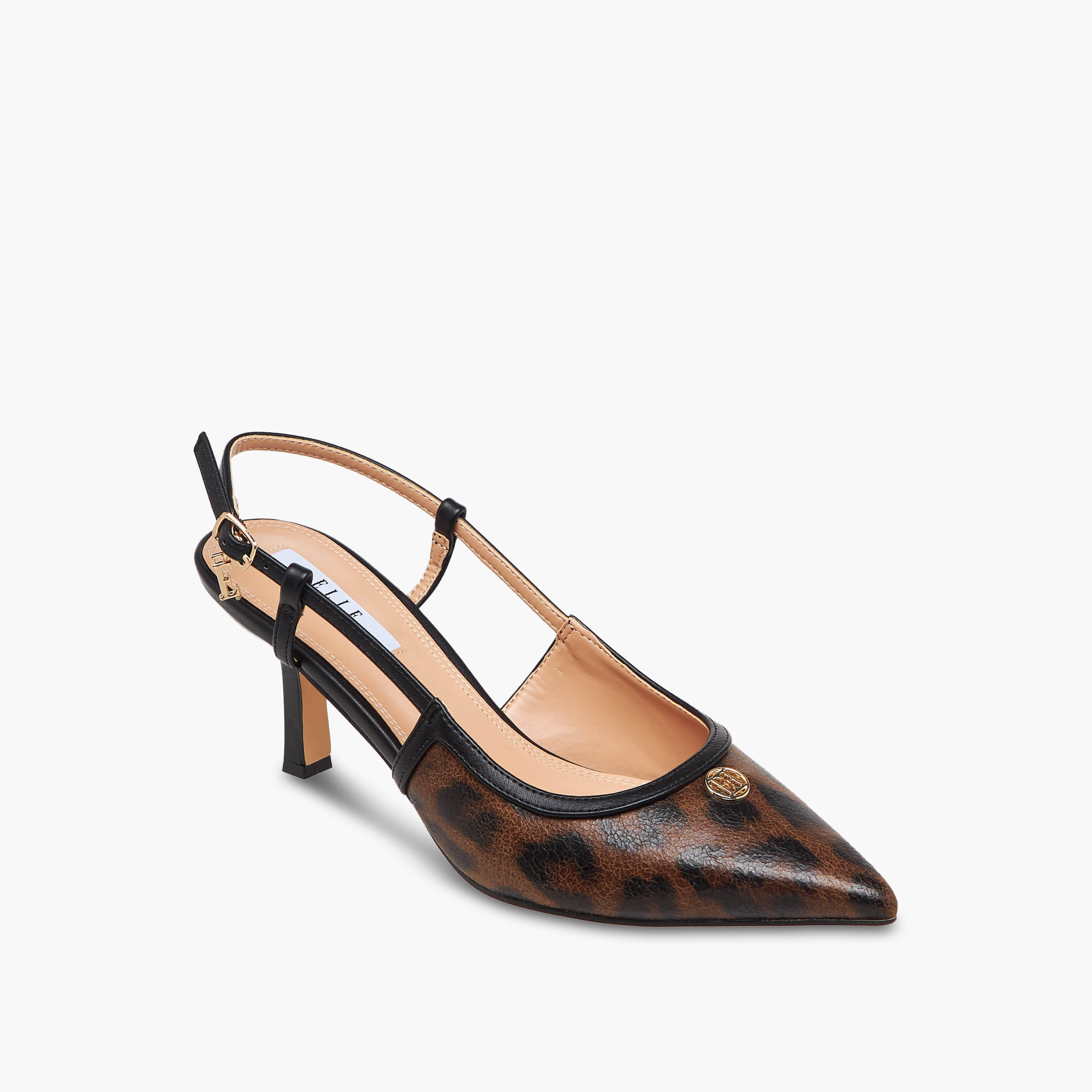 Elle Women Animal Print Pointed Toe Shoes-women-shoes-sandals-heeled-image-2