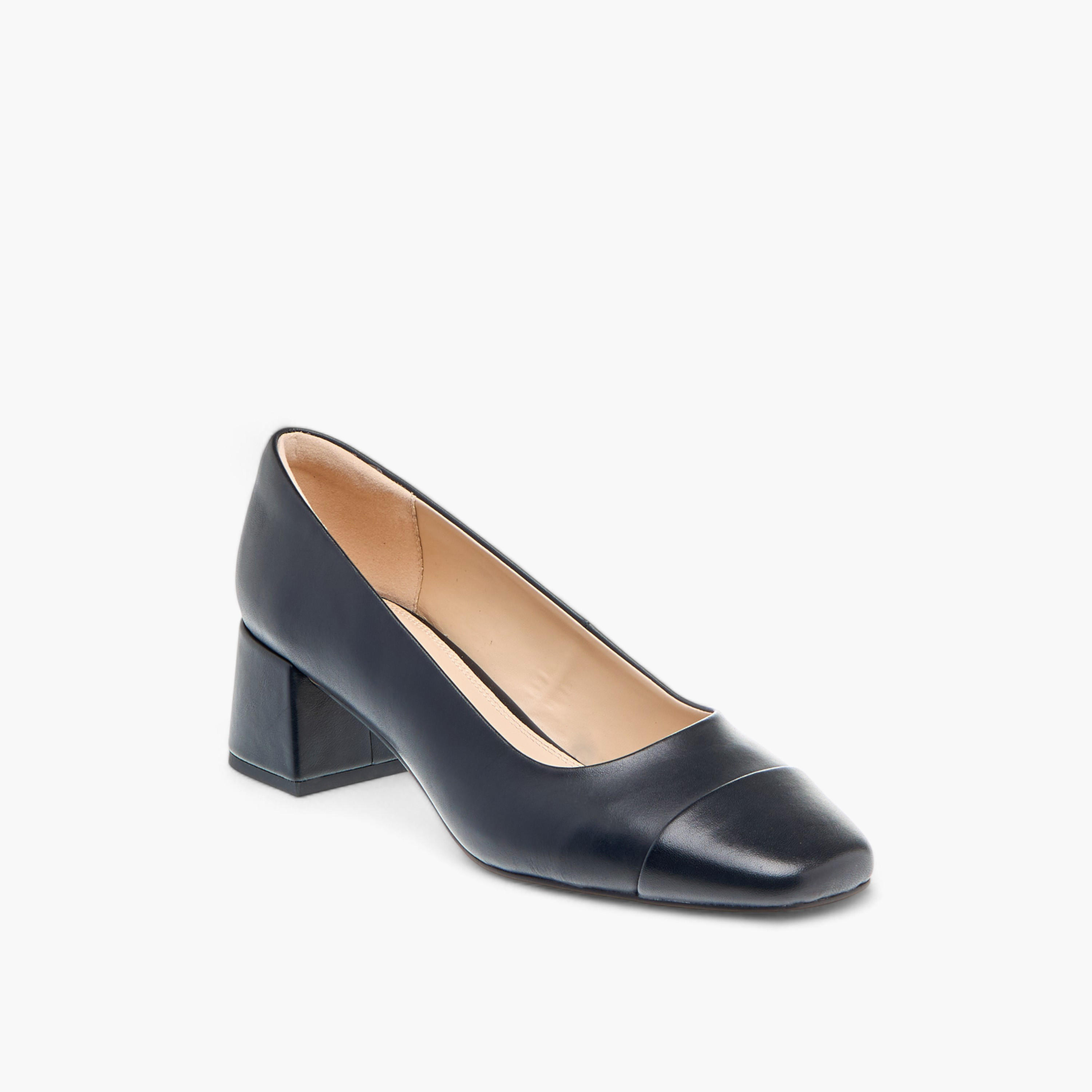 Celeste Women's Panelled Slip-On Shoes with Block Heels-women-shoes-heels-image-2