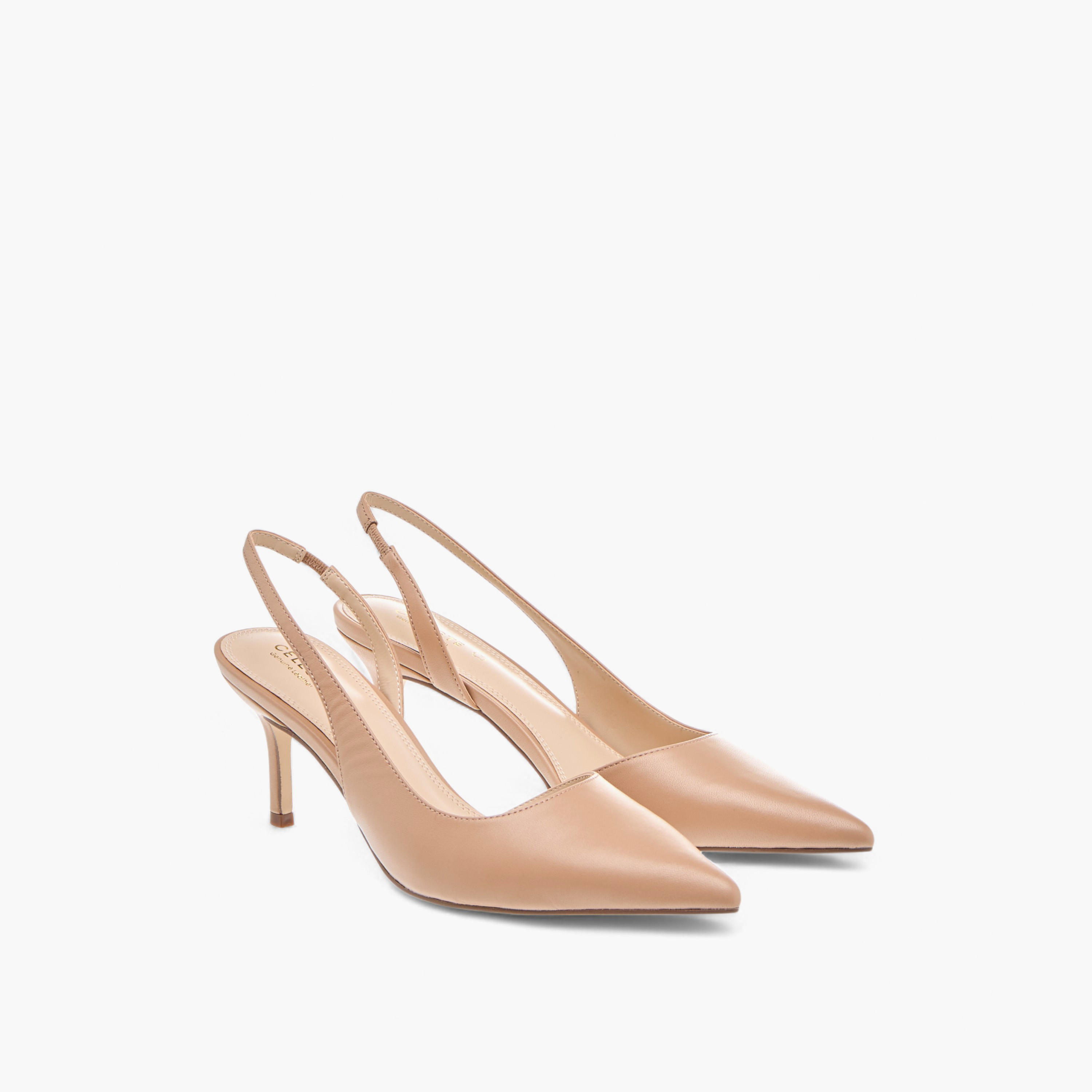 صندل سادة بحزام خلفي وكعب ستيليتو للنساء من سيليست-women-shoes-heels-image-1