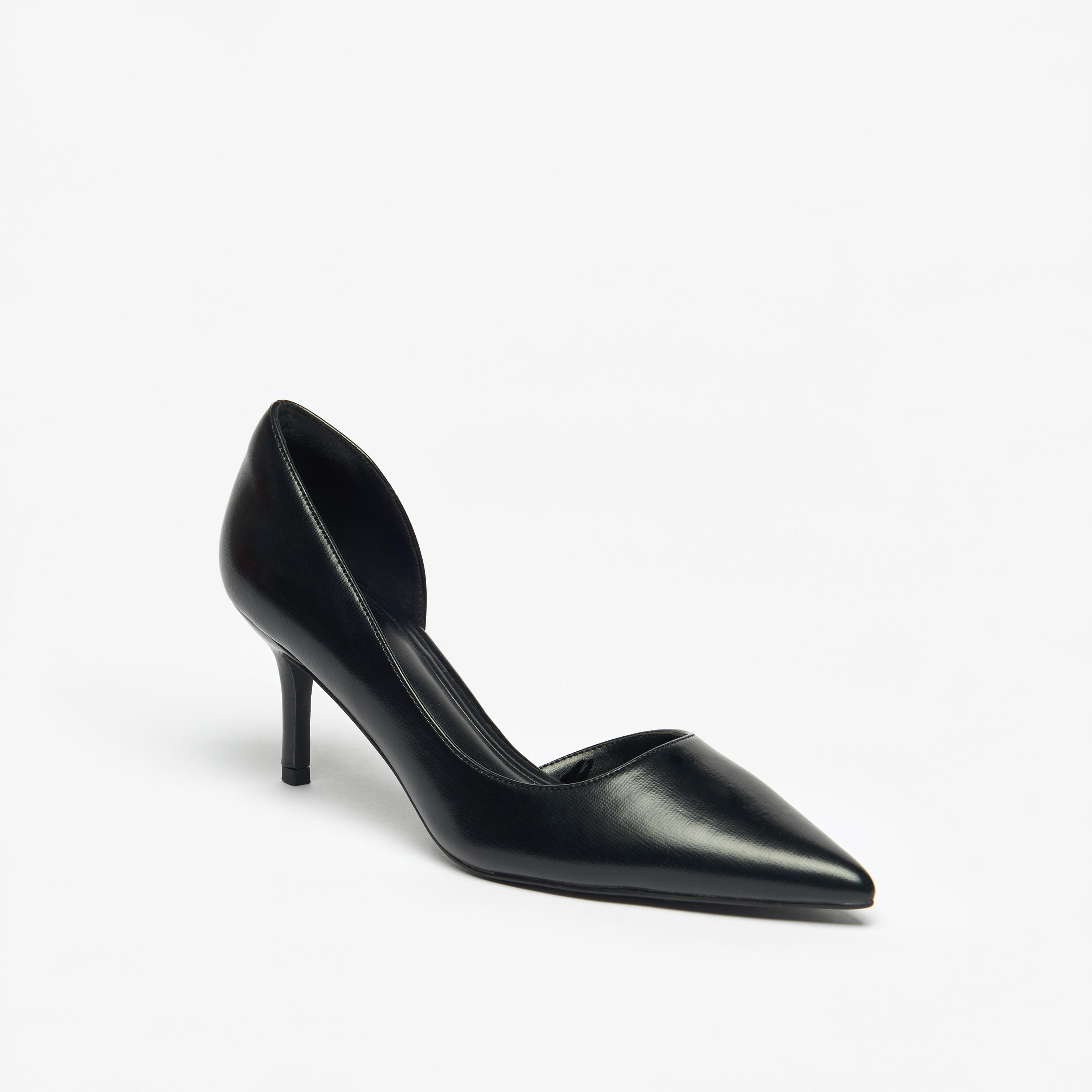Celeste Women's Textured Slip-On Pumps with Stiletto Heels-women-shoes-heels-image-1