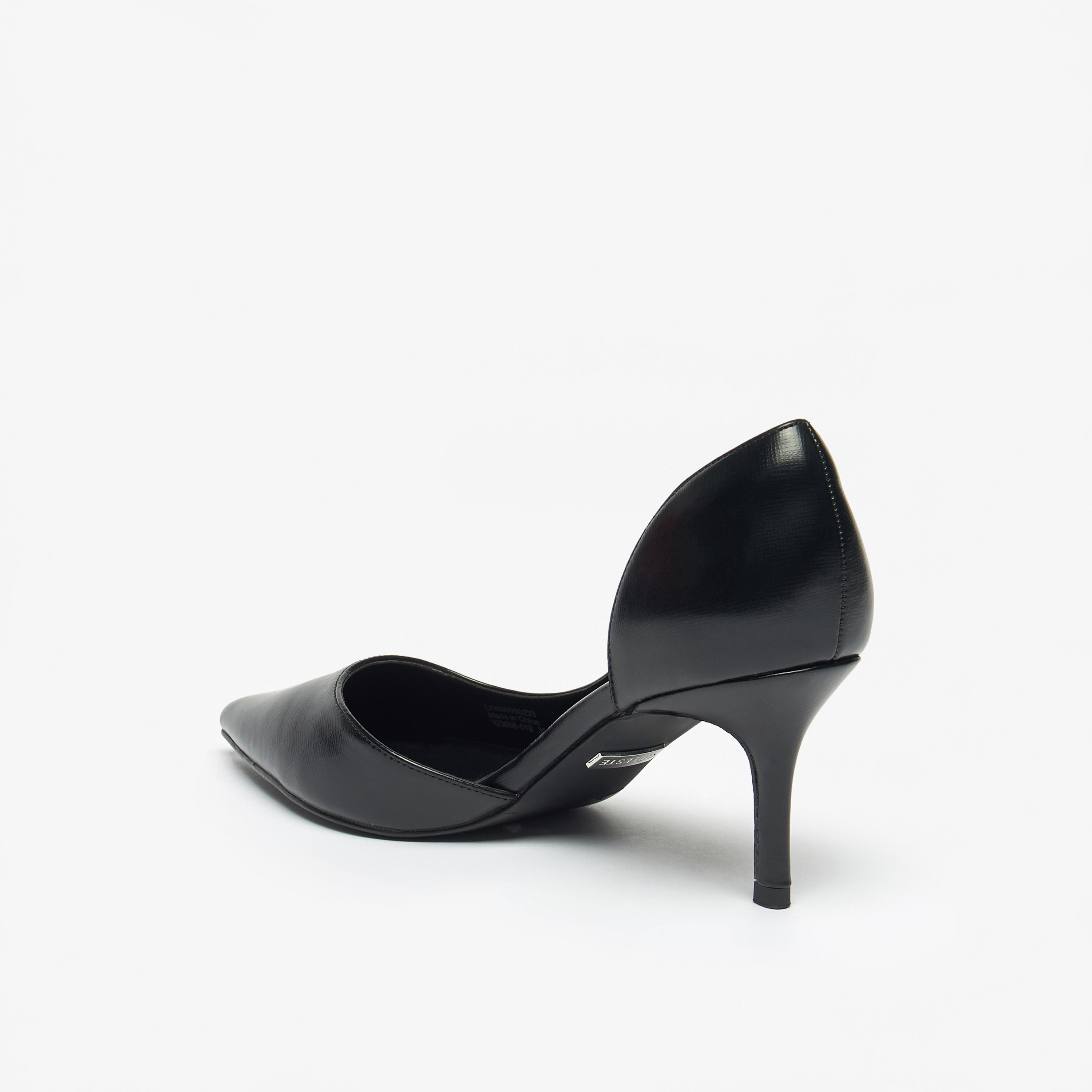 Celeste Women's Textured Slip-On Pumps with Stiletto Heels-women-shoes-heels-image-2