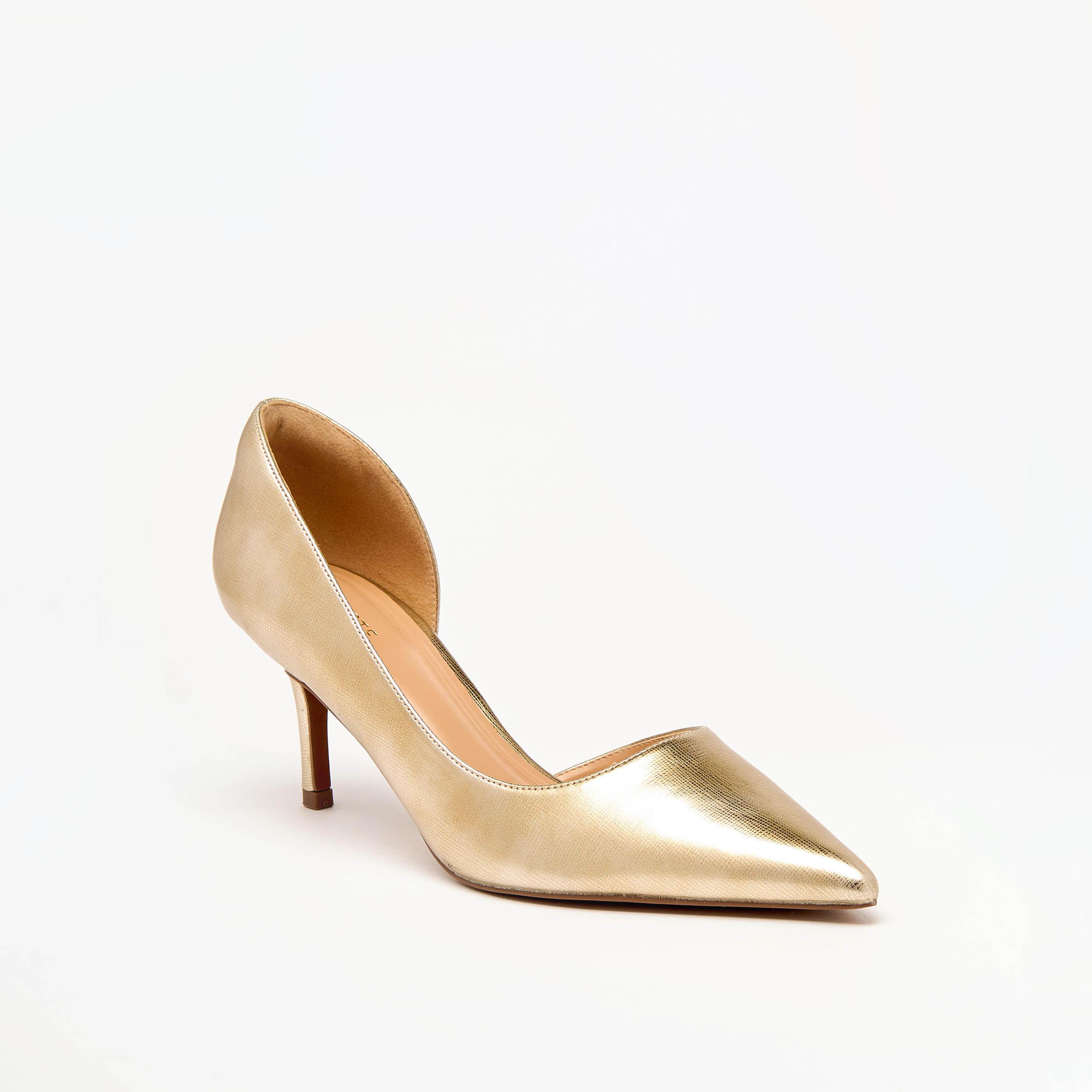 Celeste Women's Textured Slip-On Pumps with Stiletto Heels-women-shoes-heels-image-1