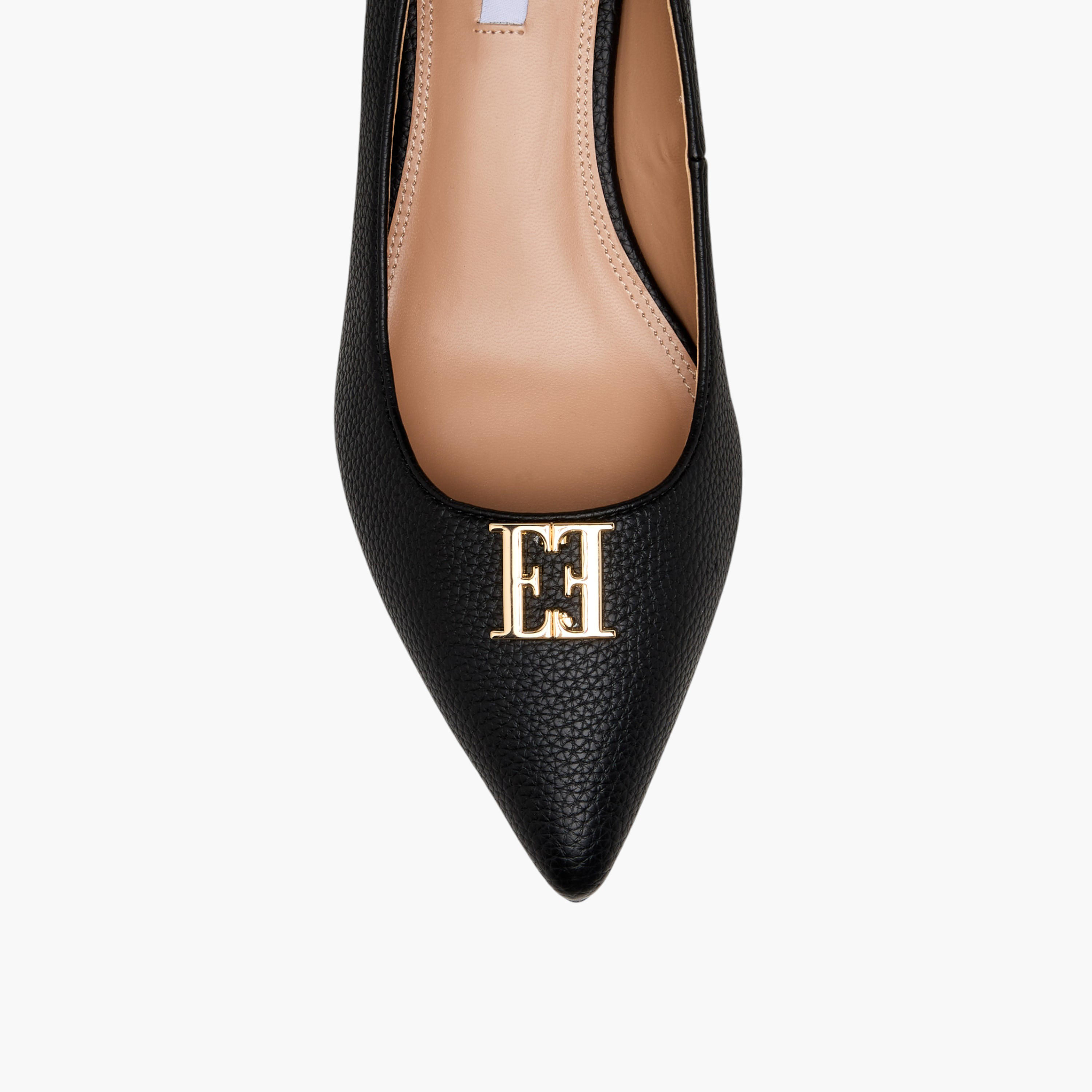 Elle Women Logo Embellished Kitten Heel Pumps-women-shoes-heels-image-4