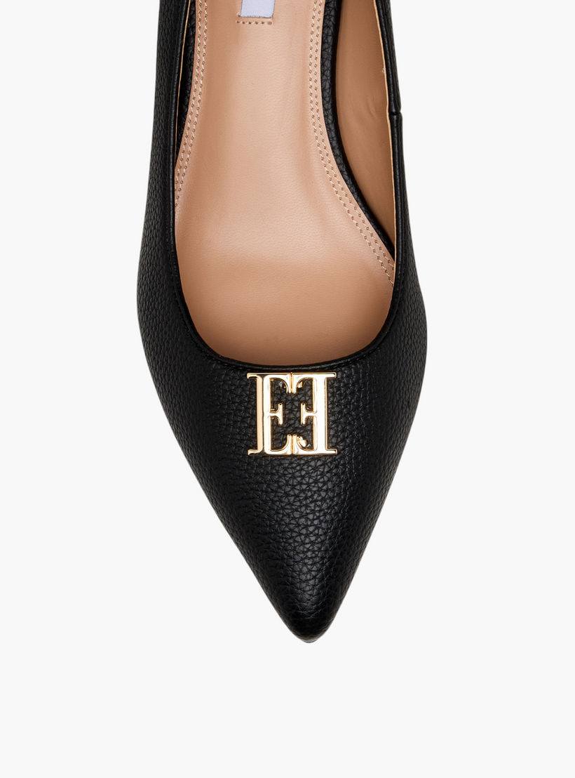 Elle Women Logo Embellished Kitten Heel Pumps-women-shoes-heels-image-4
