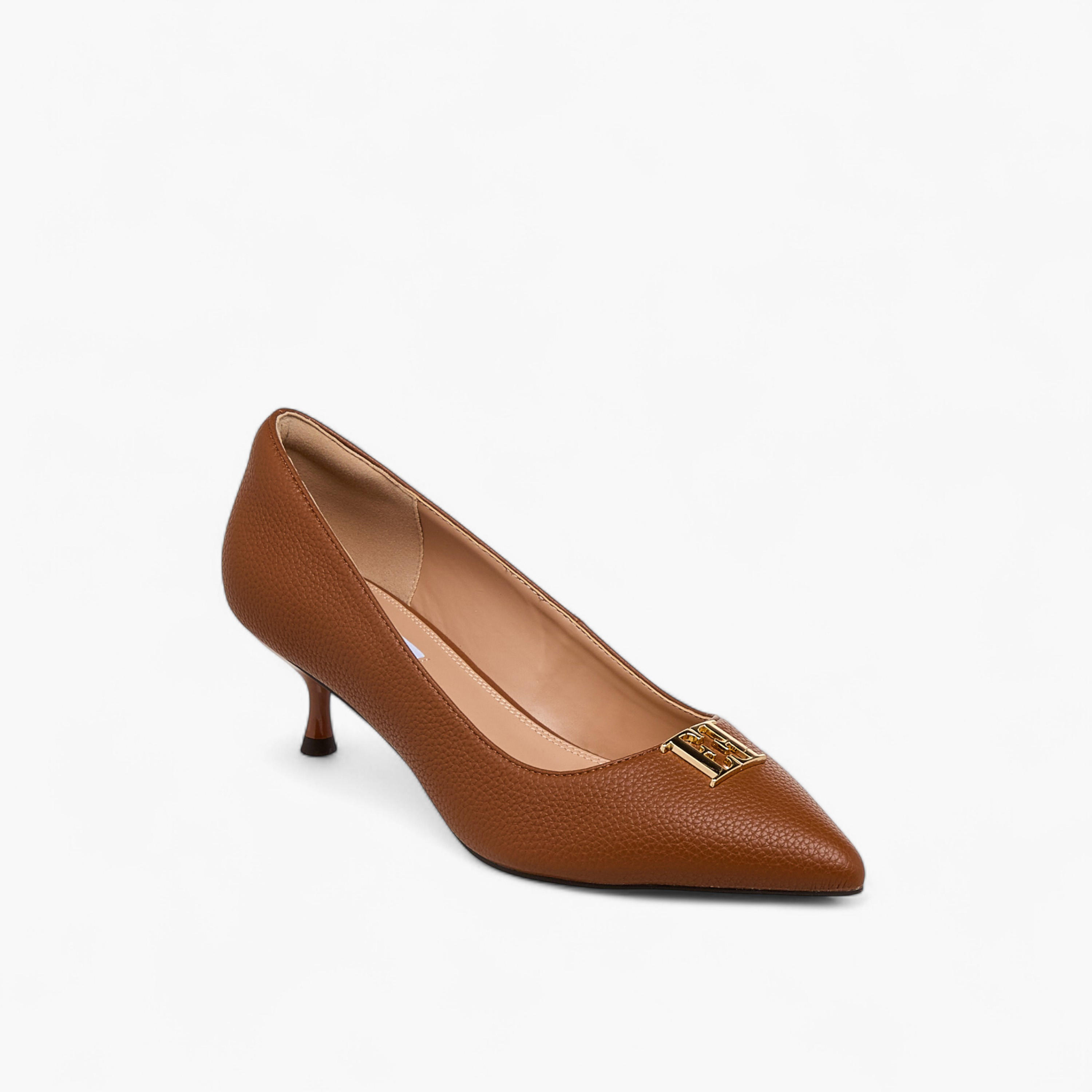Elle Women Logo Embellished Kitten Heel Pumps-women-shoes-heels-image-2
