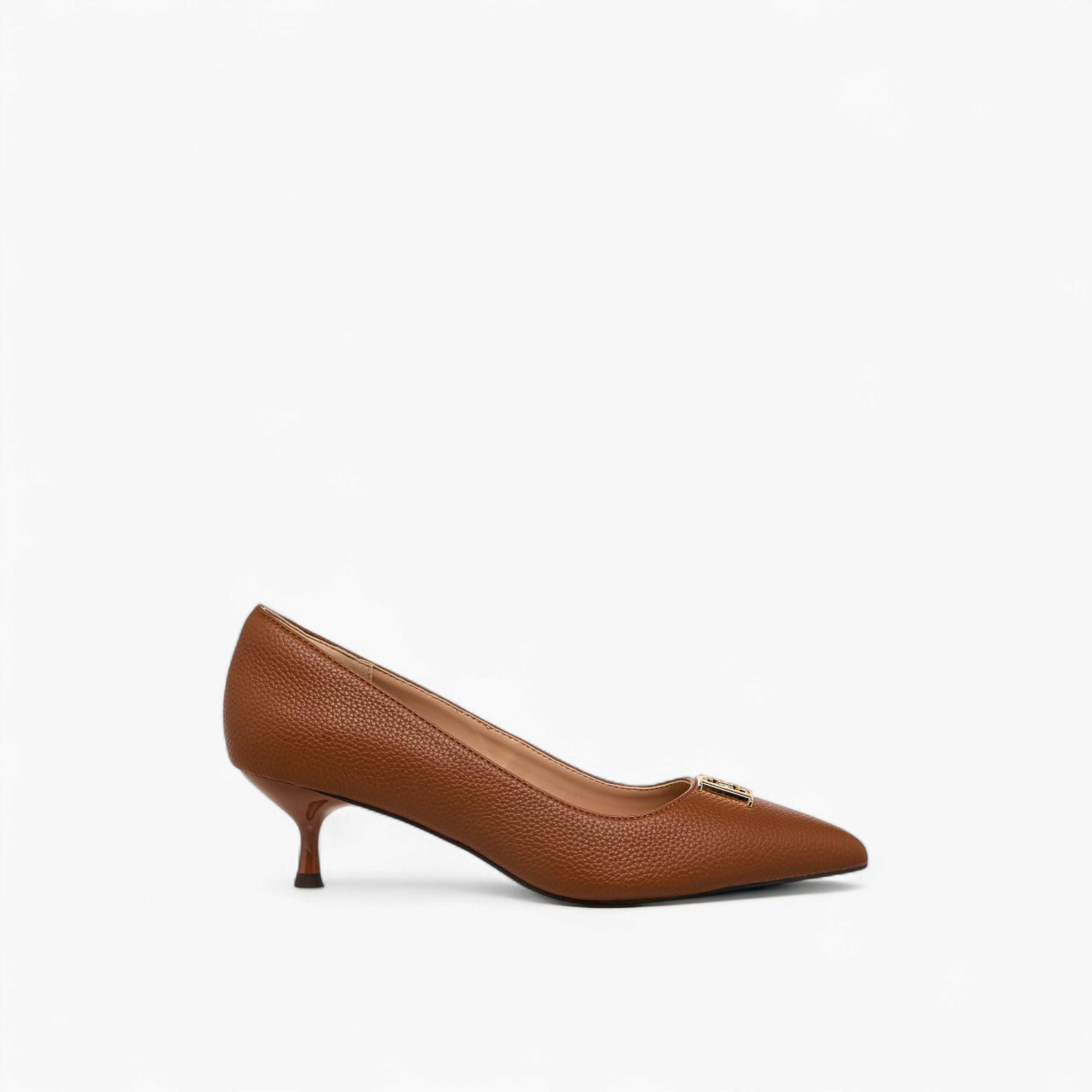 Elle Women Logo Embellished Kitten Heel Pumps-women-shoes-heels-image-3