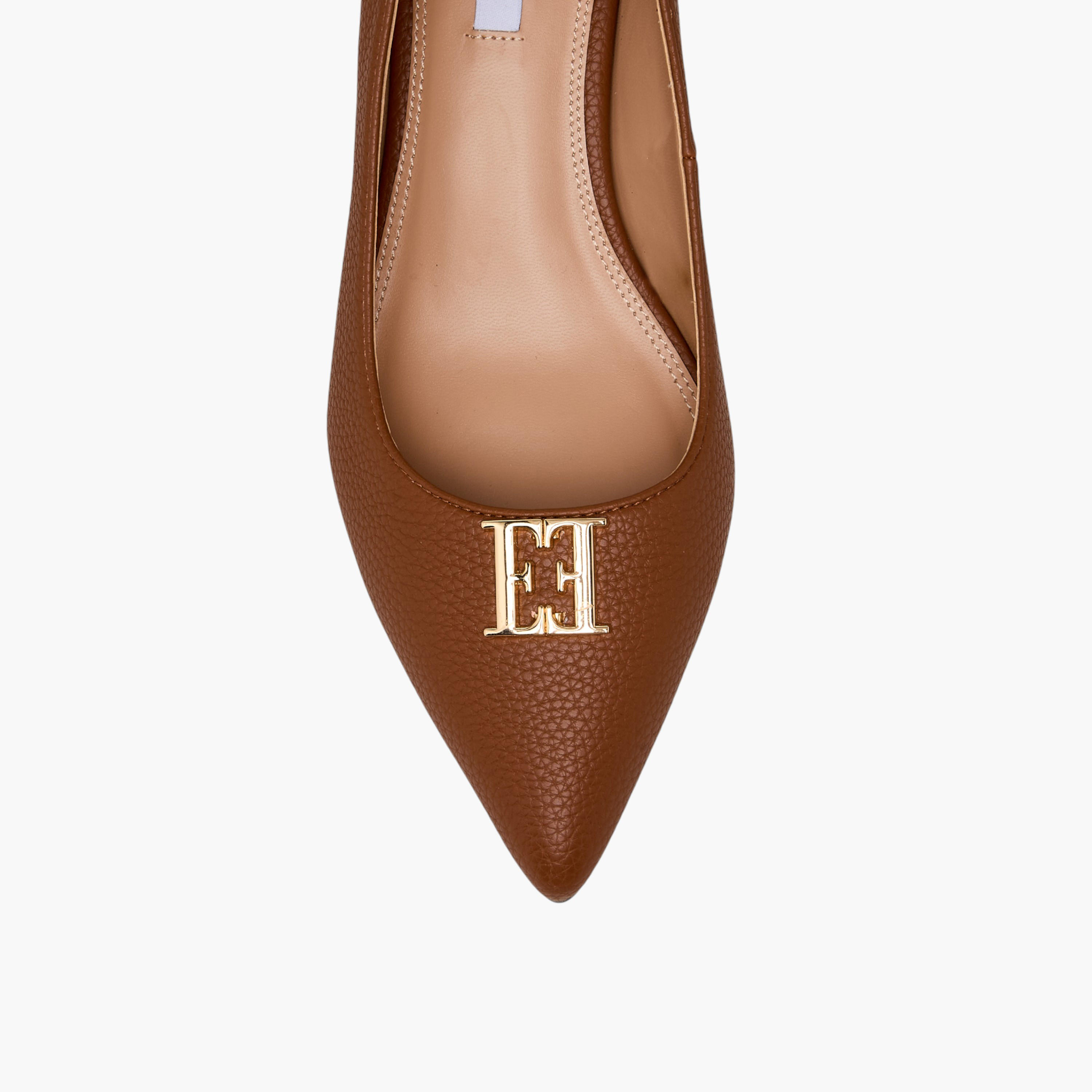 Elle Women Logo Embellished Kitten Heel Pumps-women-shoes-heels-image-4
