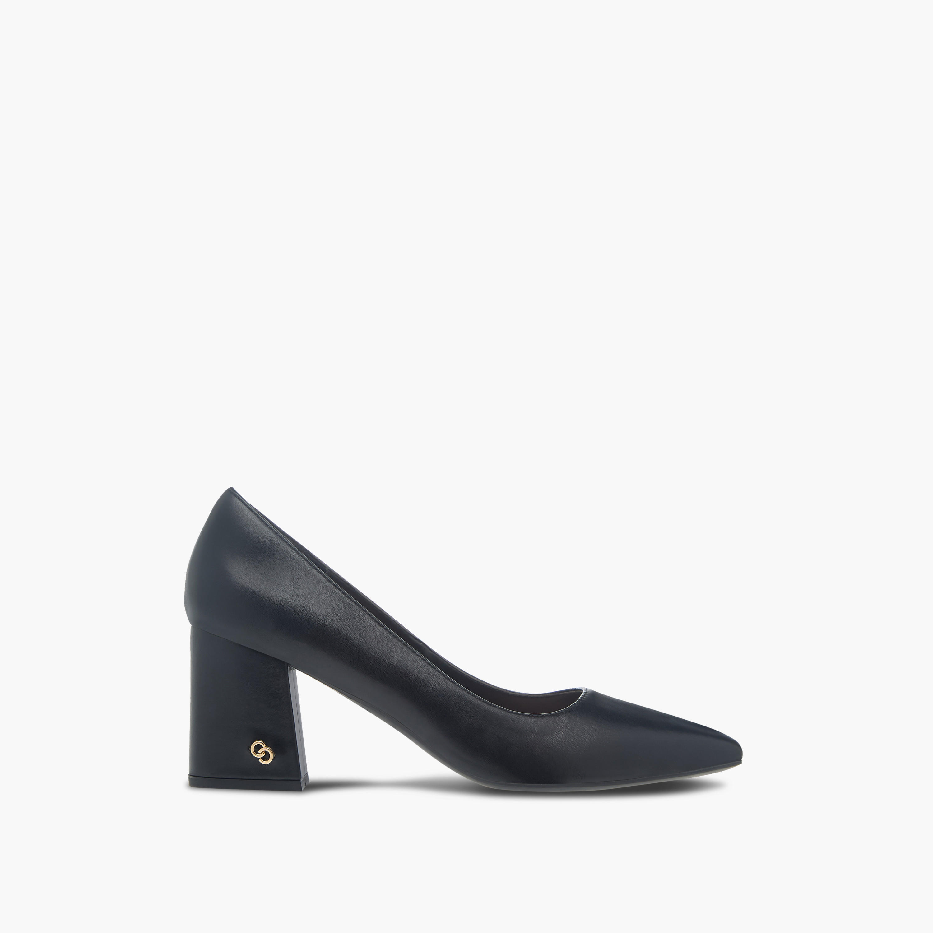 Celeste Women's Solid Pointed Toe Slip-On Shoes with Block Heels-women-shoes-heels-image-3